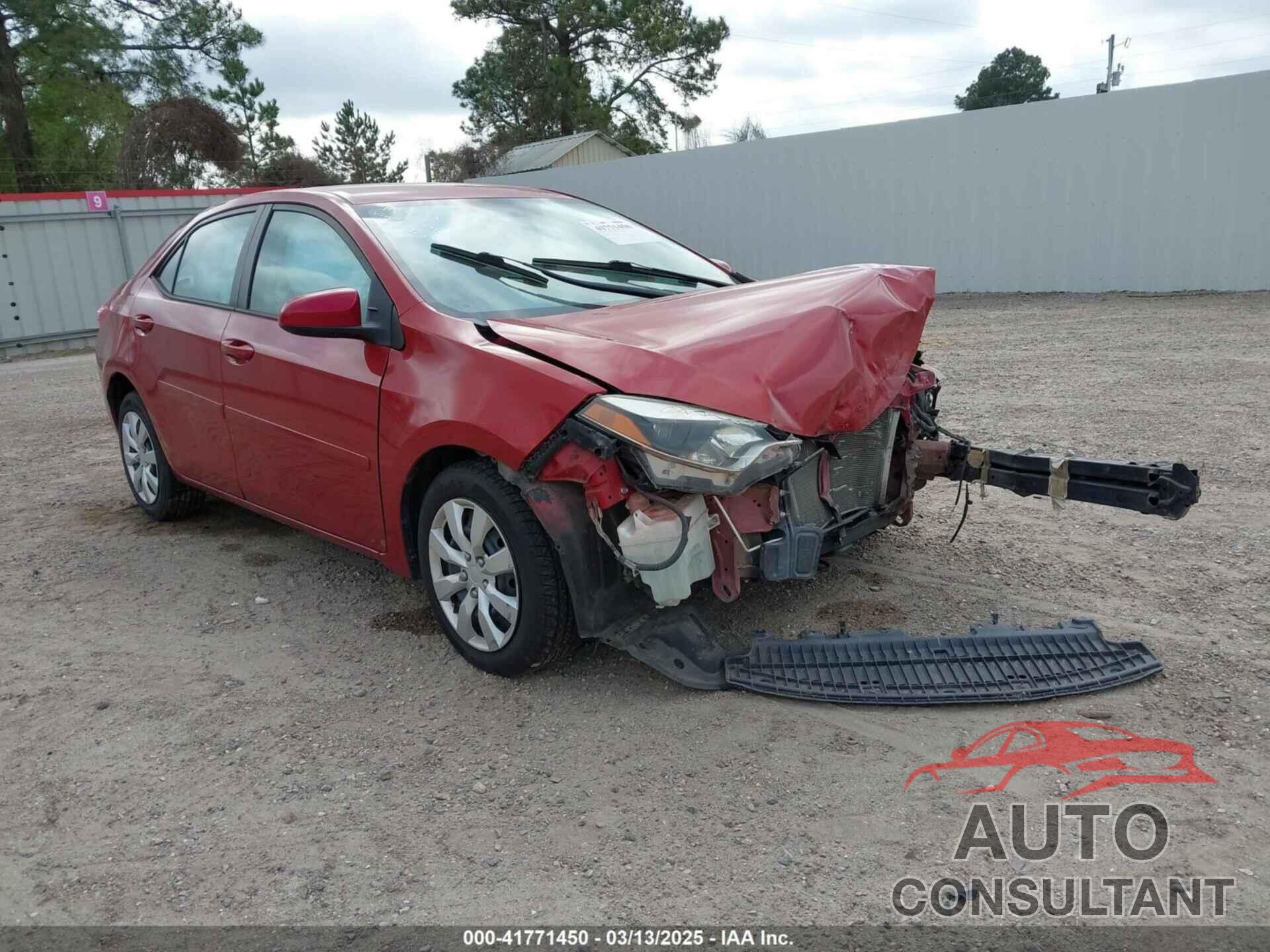 TOYOTA COROLLA 2014 - 5YFBURHE2EP154899