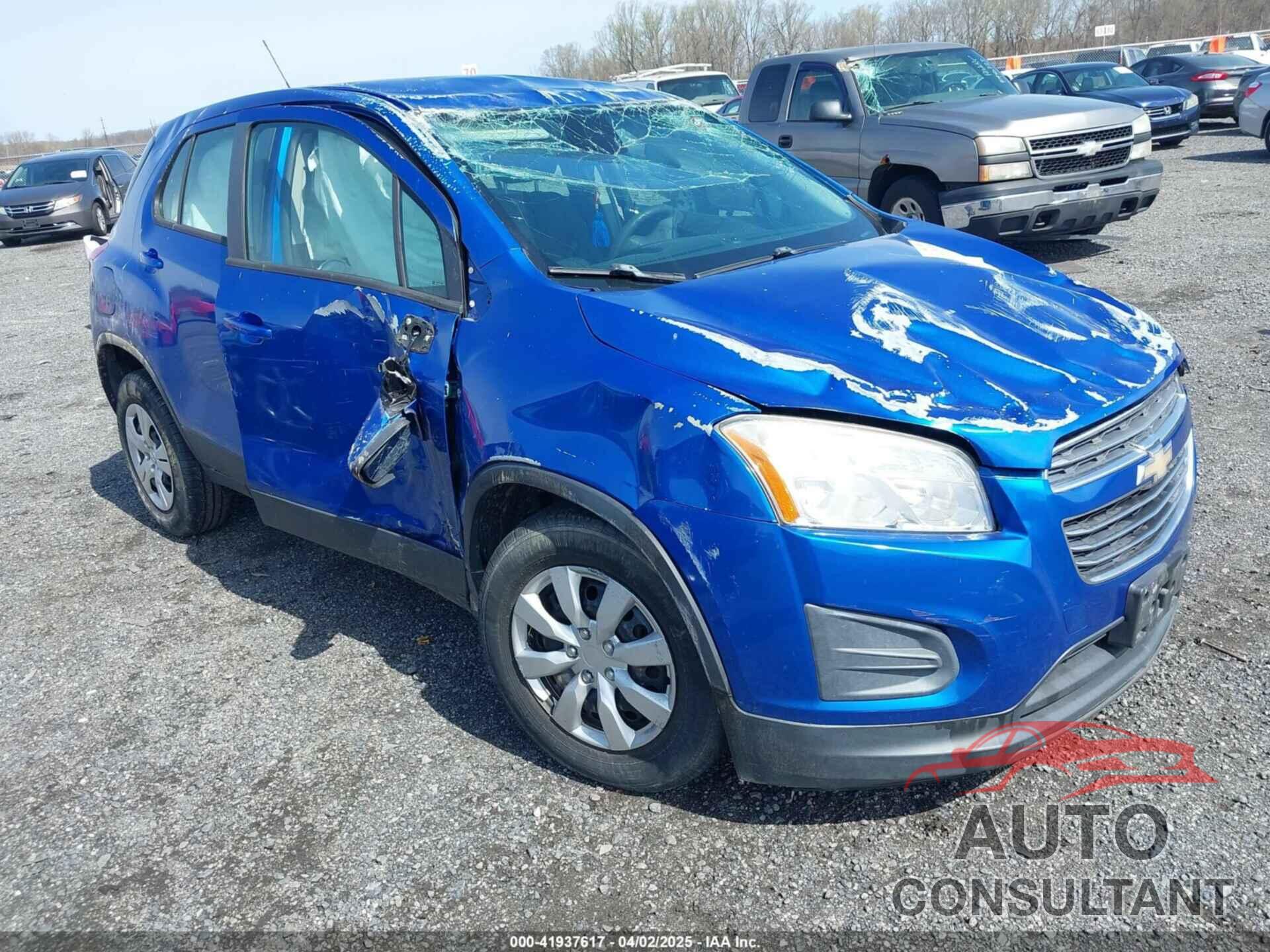 CHEVROLET TRAX 2016 - KL7CJKSB2GB584109
