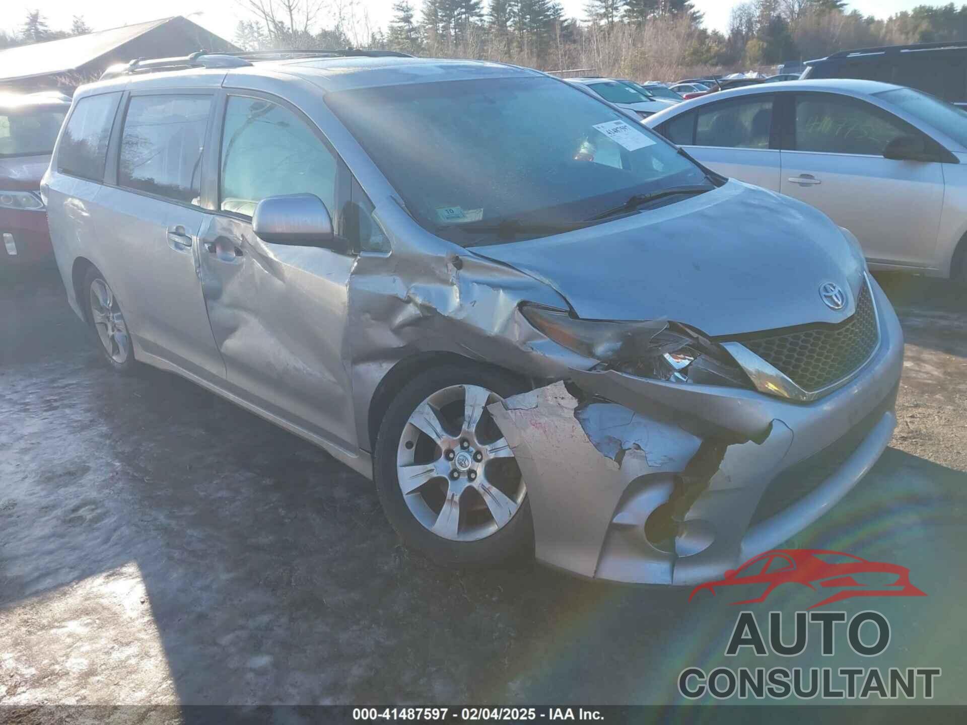 TOYOTA SIENNA 2012 - 5TDXK3DC7CS265790