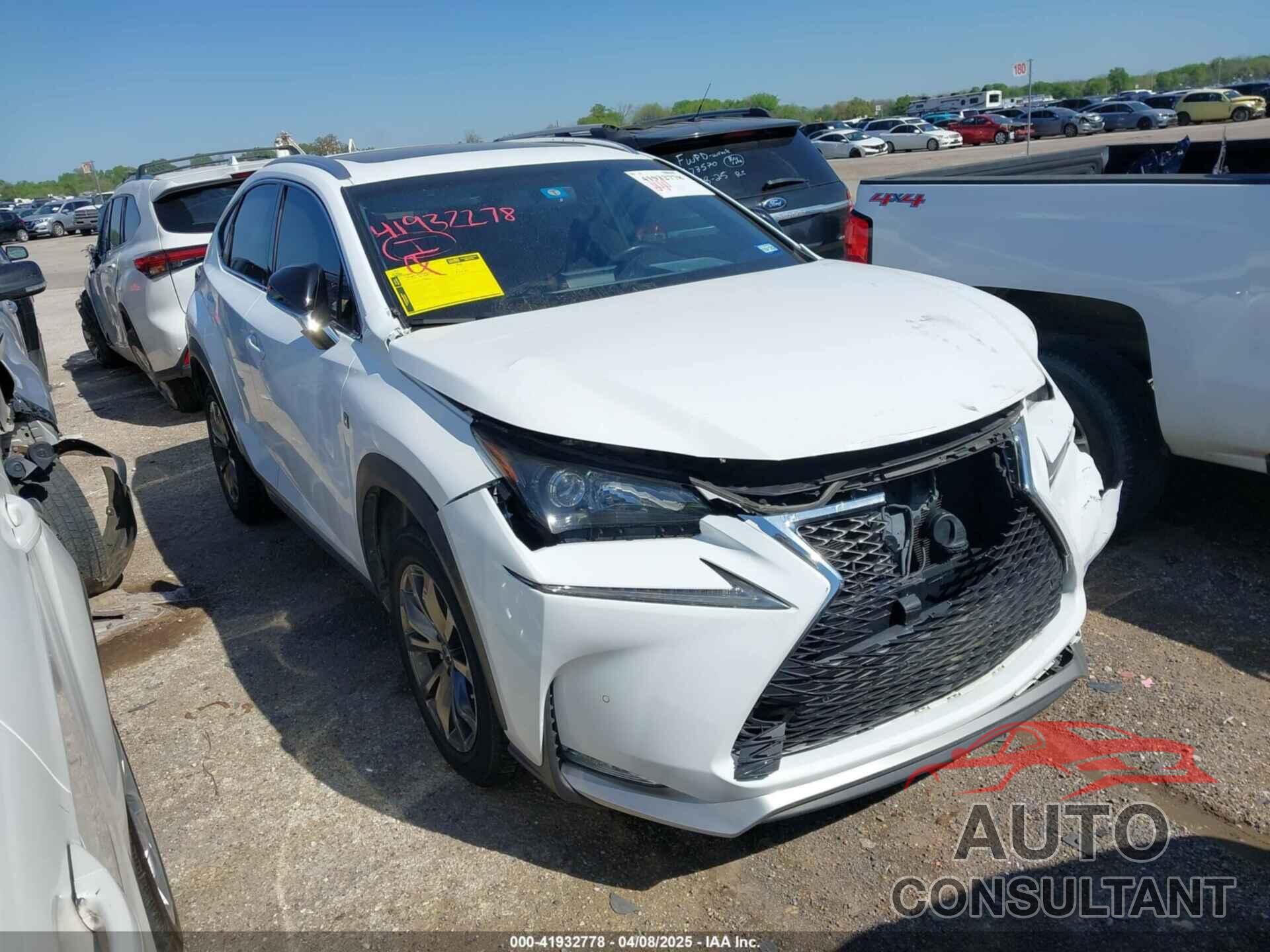 LEXUS NX 200T 2016 - JTJYARBZ6G2023052