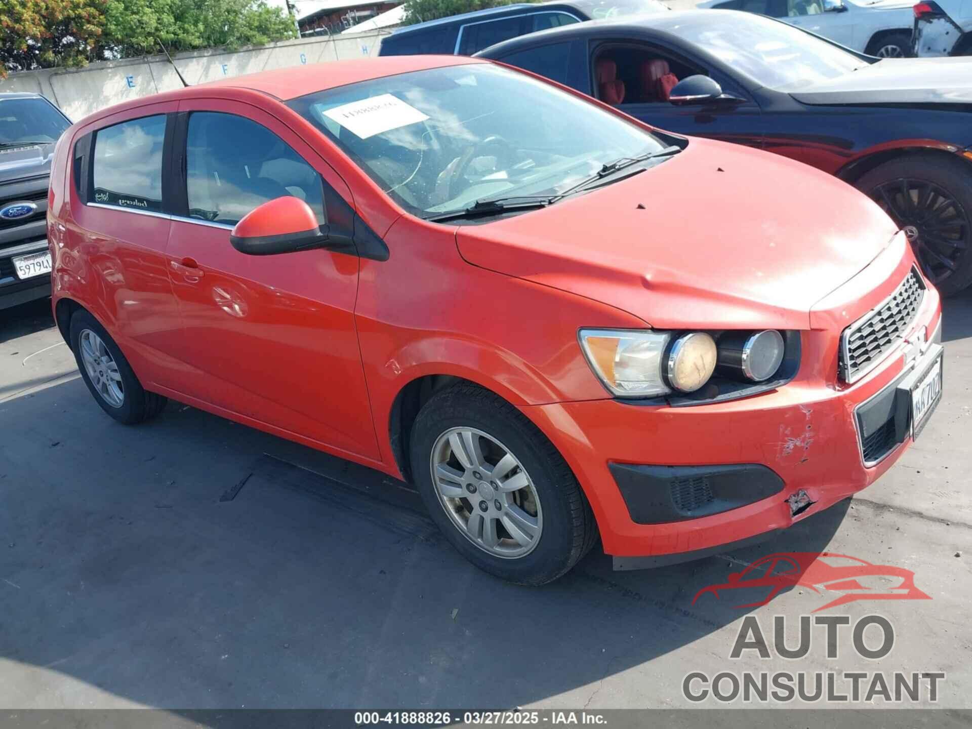 CHEVROLET SONIC 2012 - 1G1JD6SBXC4226689