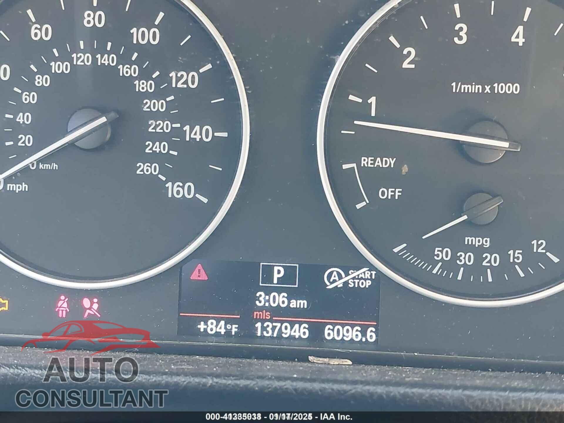 BMW 320I 2013 - WBA3C3C54DF982032