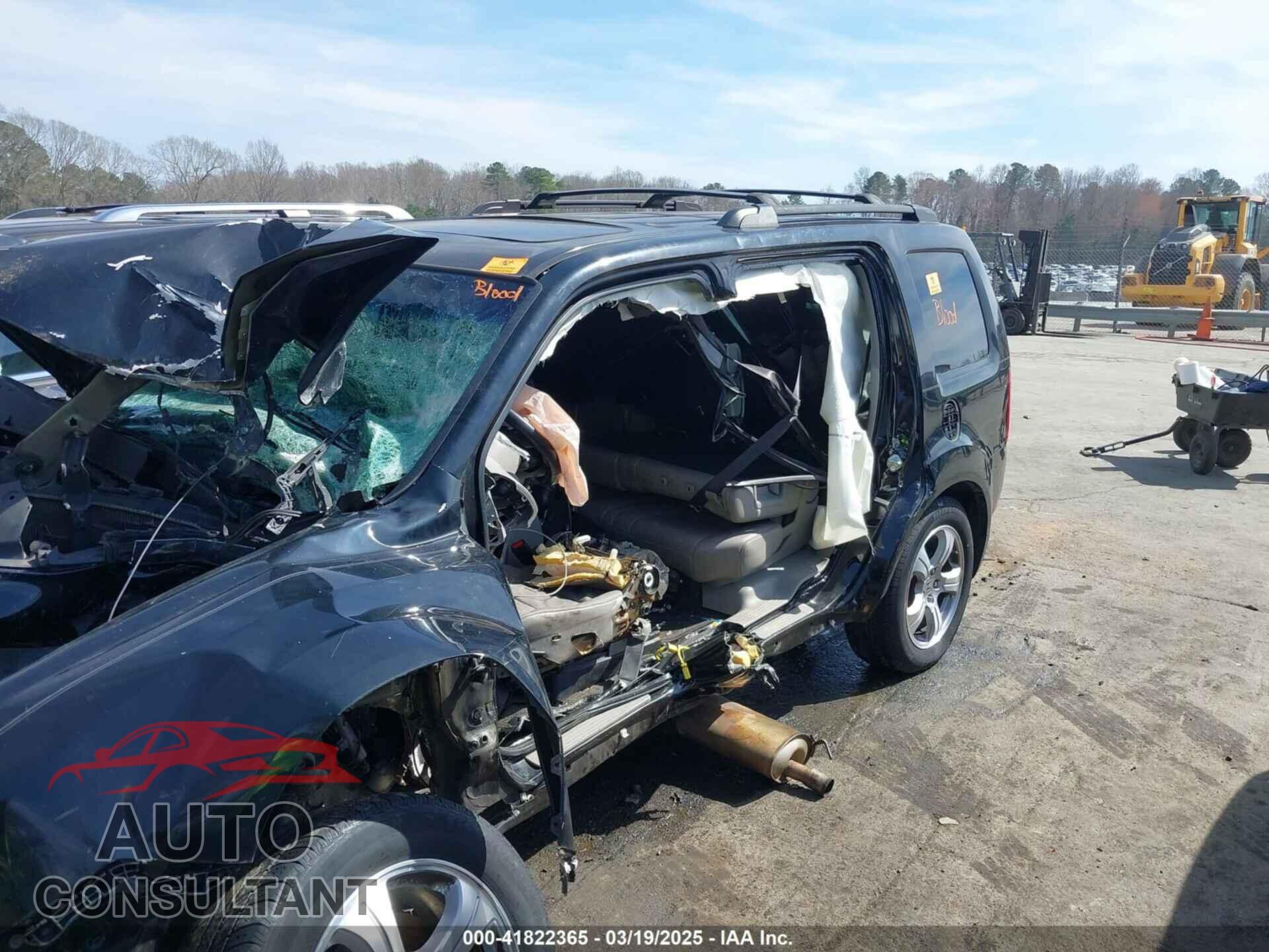 HONDA PILOT 2013 - 5FNYF4H54DB014273