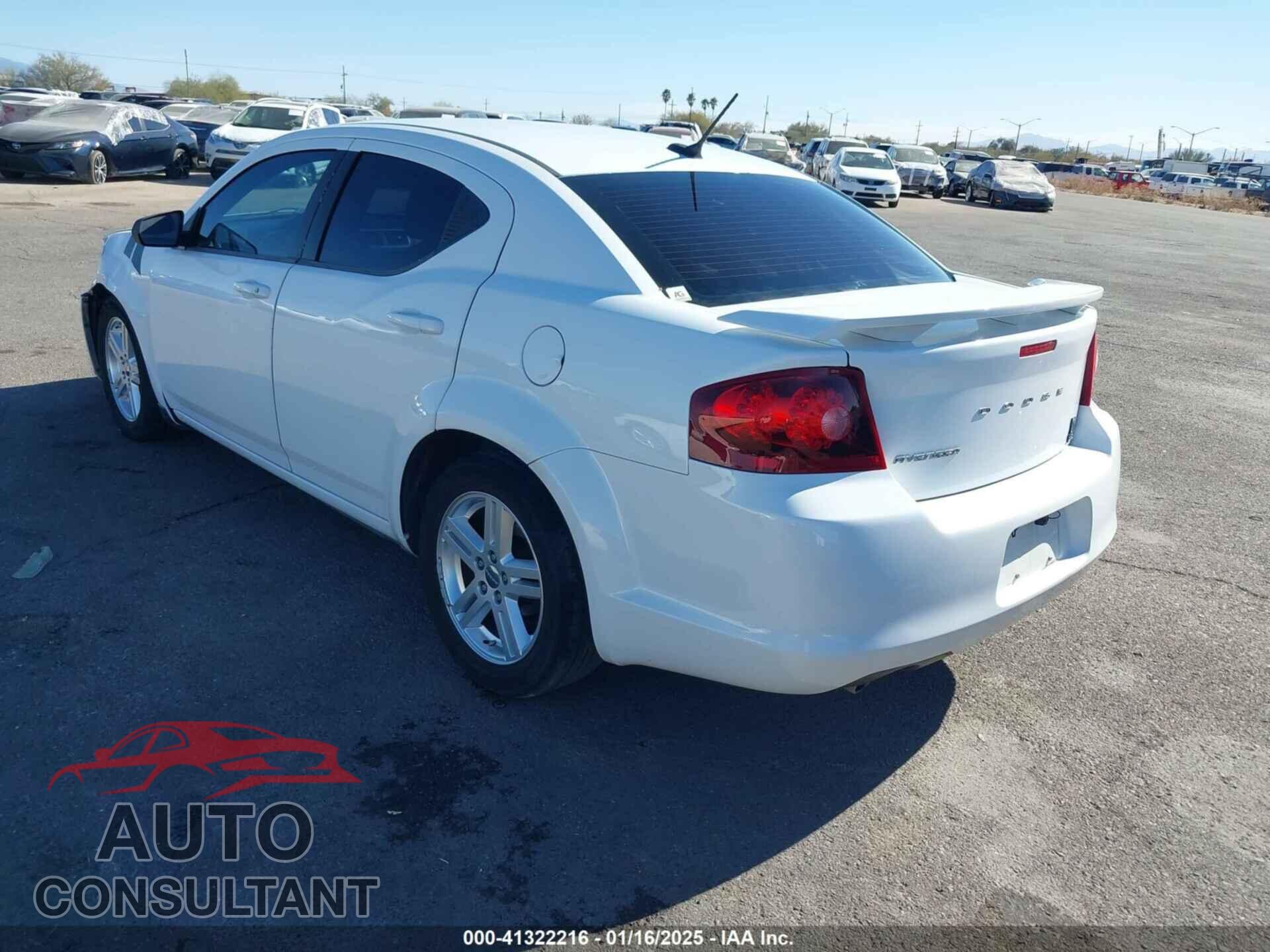 DODGE AVENGER 2013 - 1C3CDZAG0DN599545