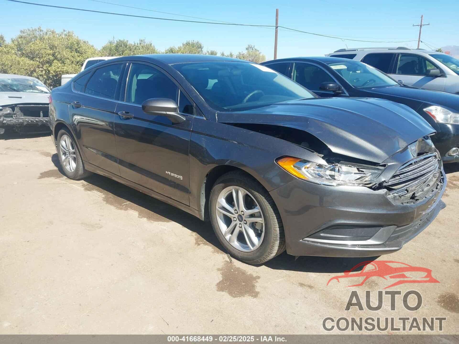FORD FUSION HYBRID 2018 - 3FA6P0LU0JR225031