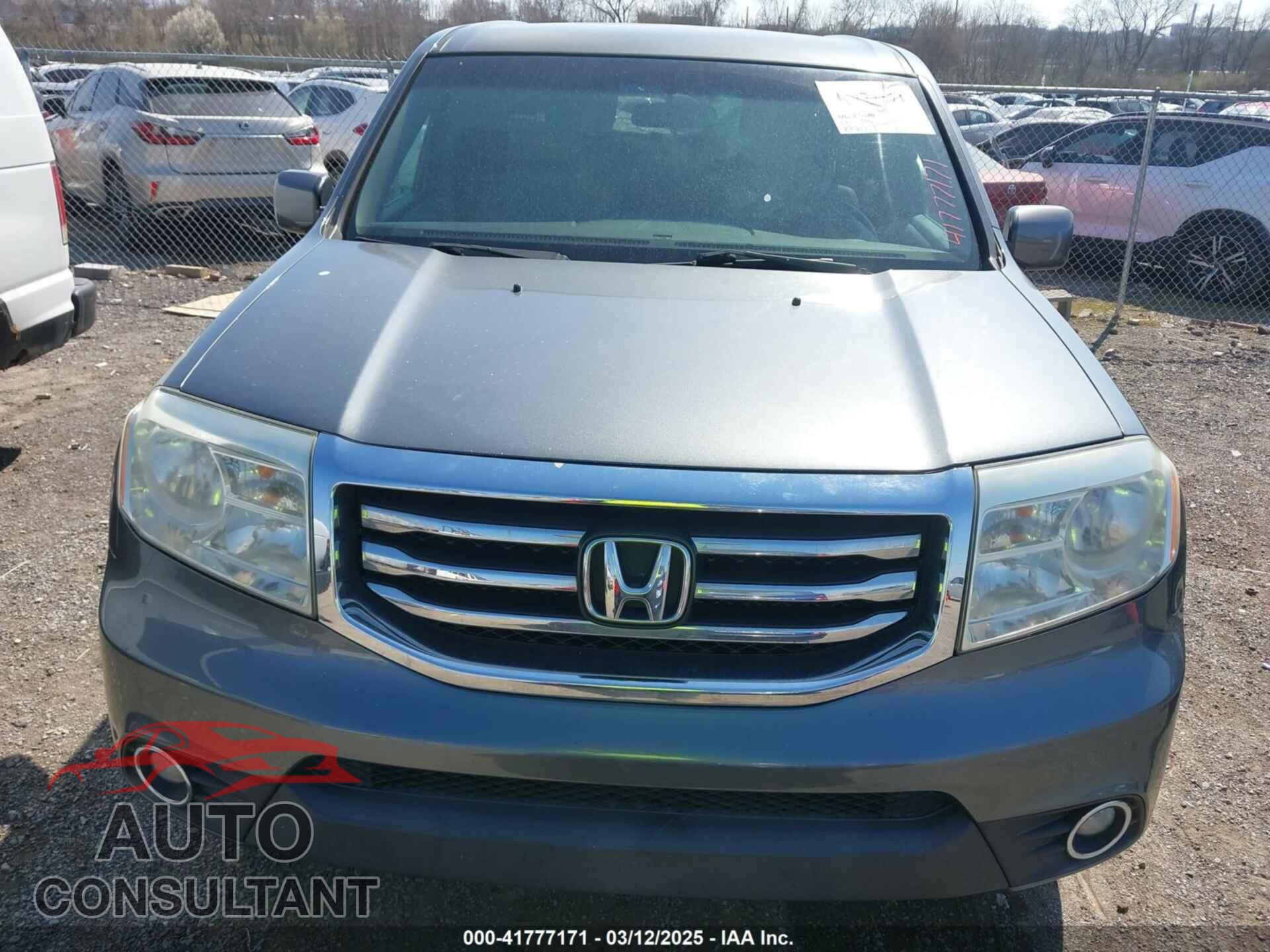 HONDA PILOT 2012 - 5FNYF3H41CB006096