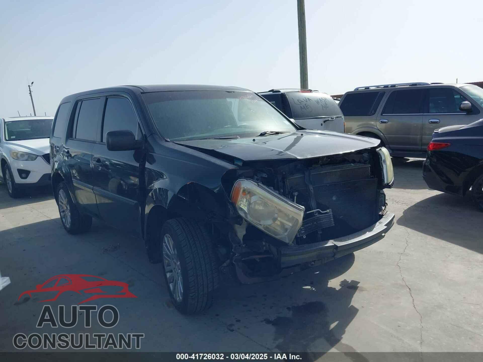 HONDA PILOT 2011 - 5FNYF3H26BB055310