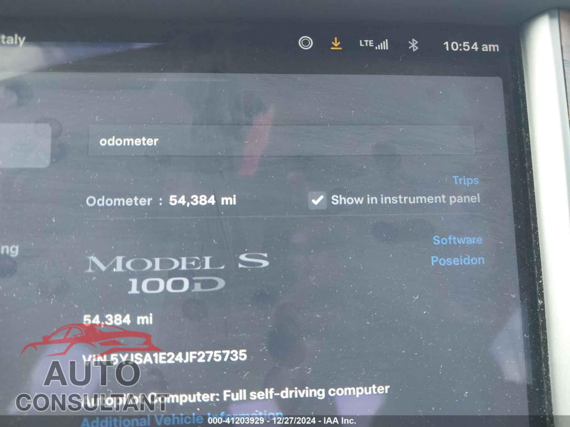 TESLA MODEL S 2018 - 5YJSA1E24JF275735