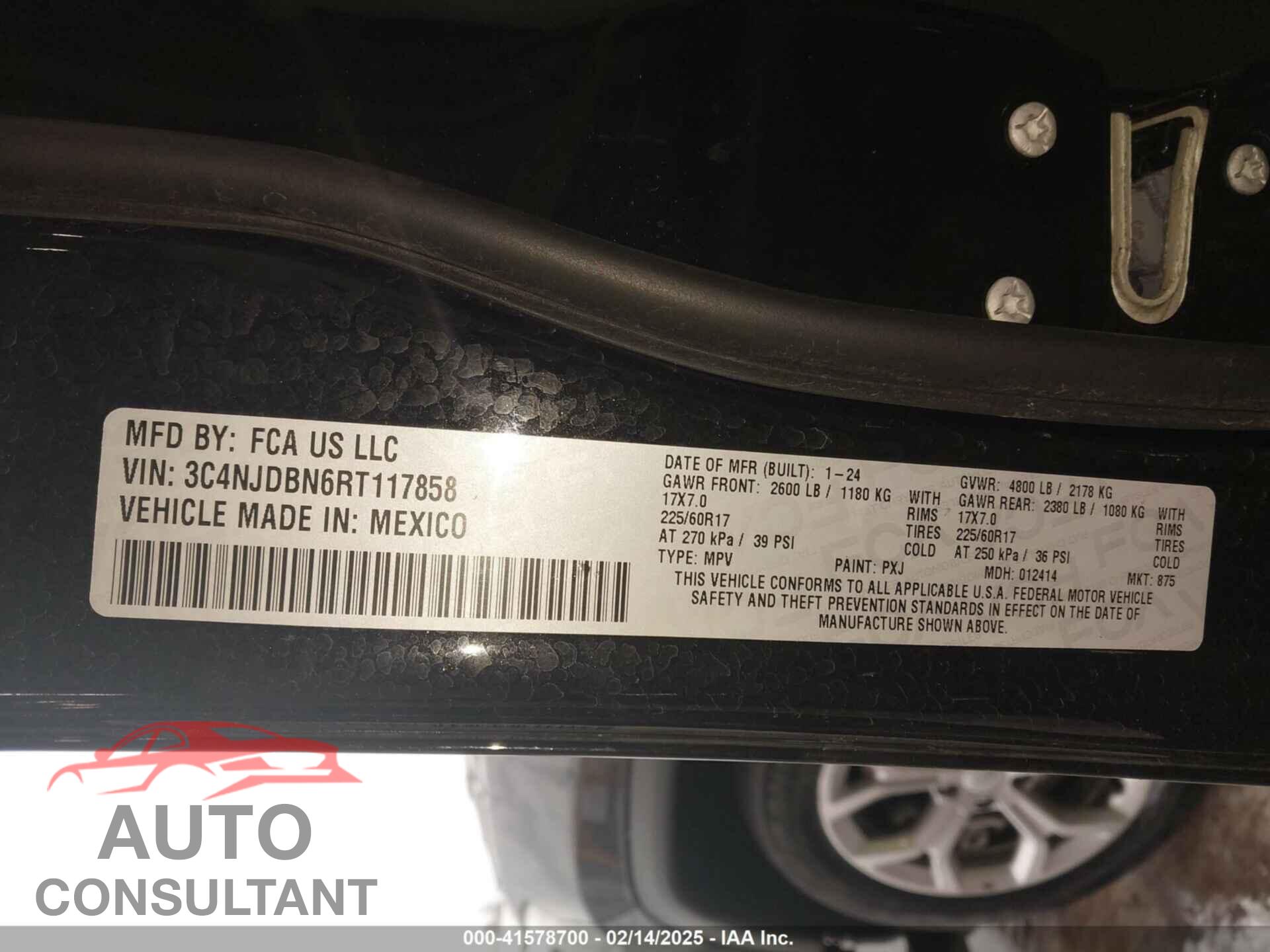 JEEP COMPASS 2024 - 3C4NJDBN6RT117858