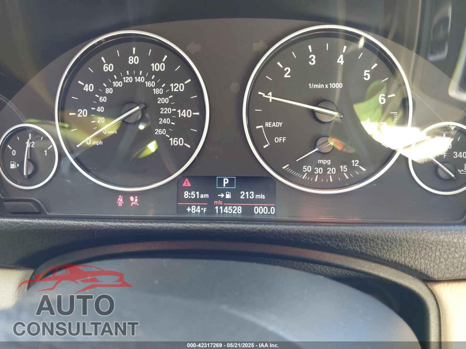 BMW 320I 2013 - WBA3C3C55DF980712
