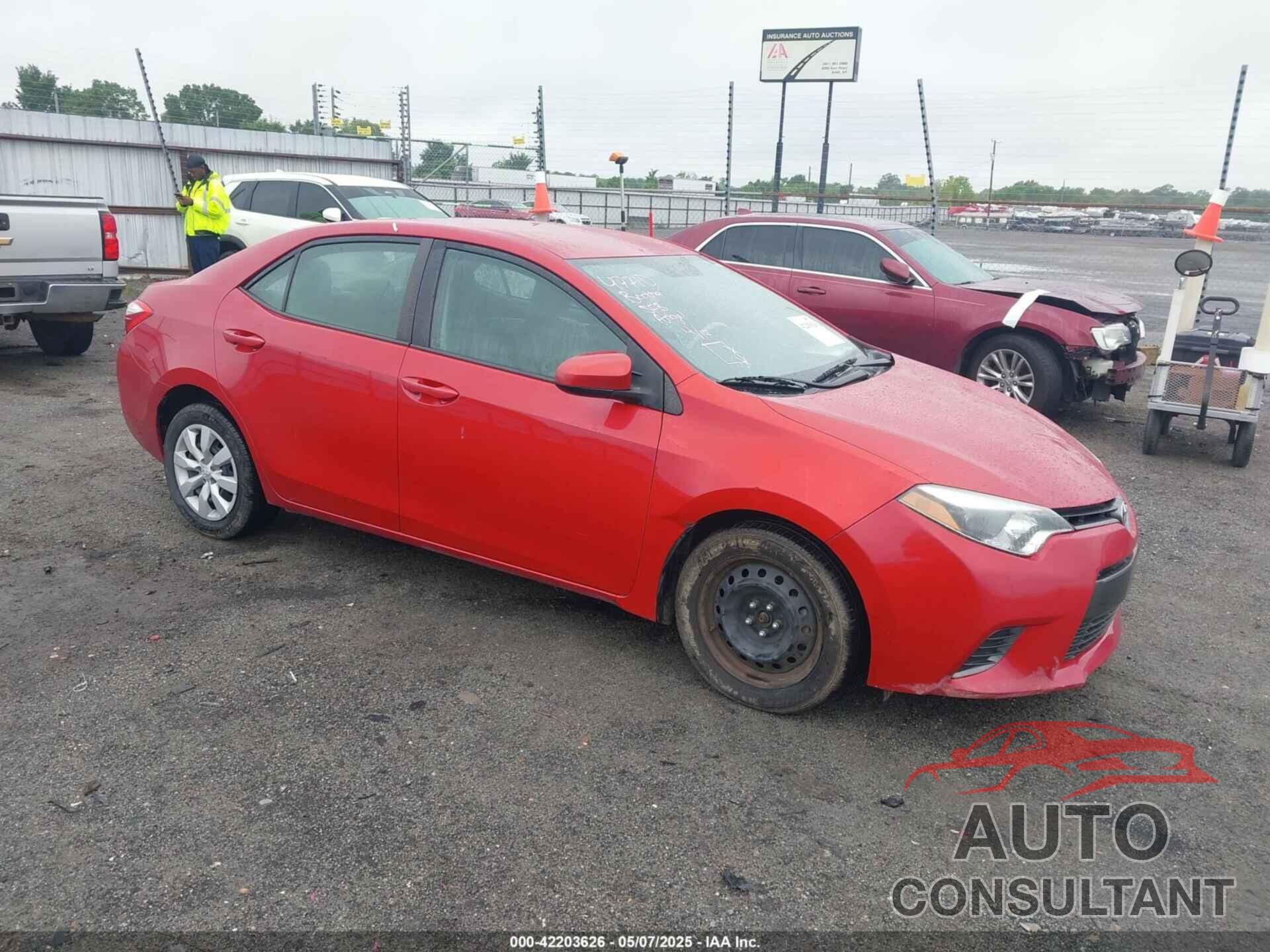TOYOTA COROLLA 2015 - 2T1BURHE6FC315644