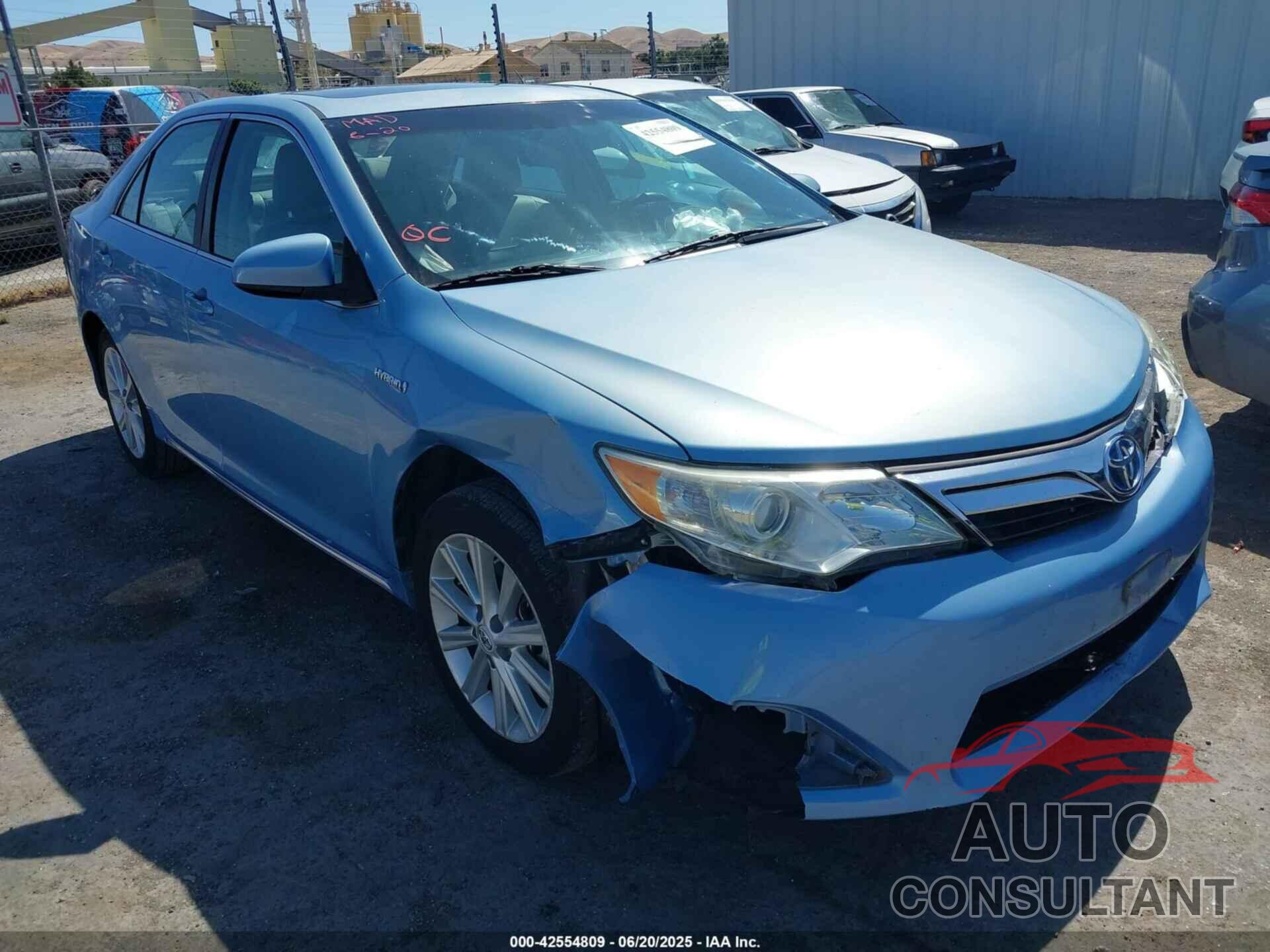 TOYOTA CAMRY HYBRID 2012 - 4T1BD1FK3CU045552