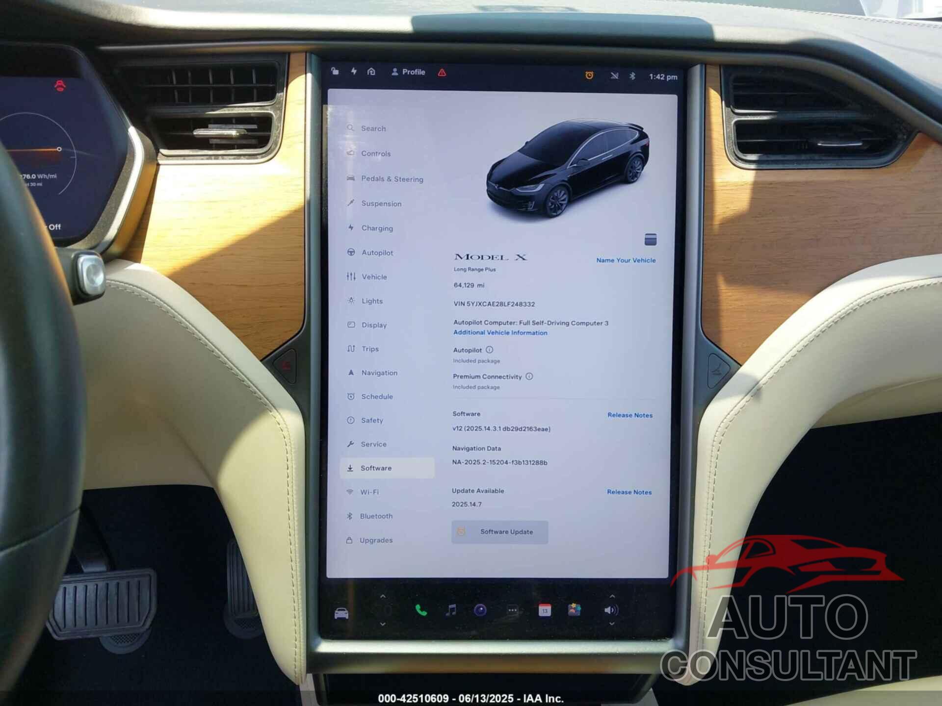 TESLA MODEL X 2020 - 5YJXCAE28LF248332