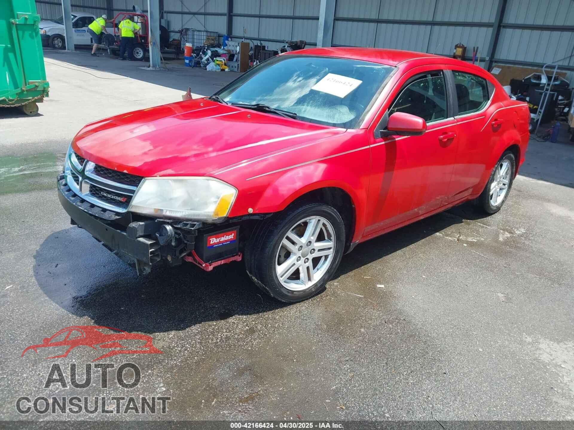 DODGE AVENGER 2013 - 1C3CDZCB1DN624924