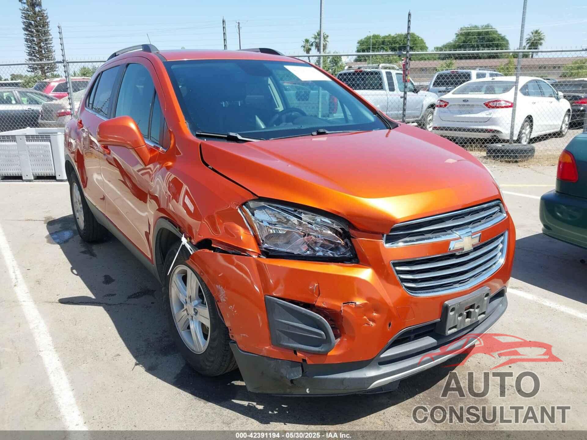CHEVROLET TRAX 2016 - KL7CJLSB1GB678620