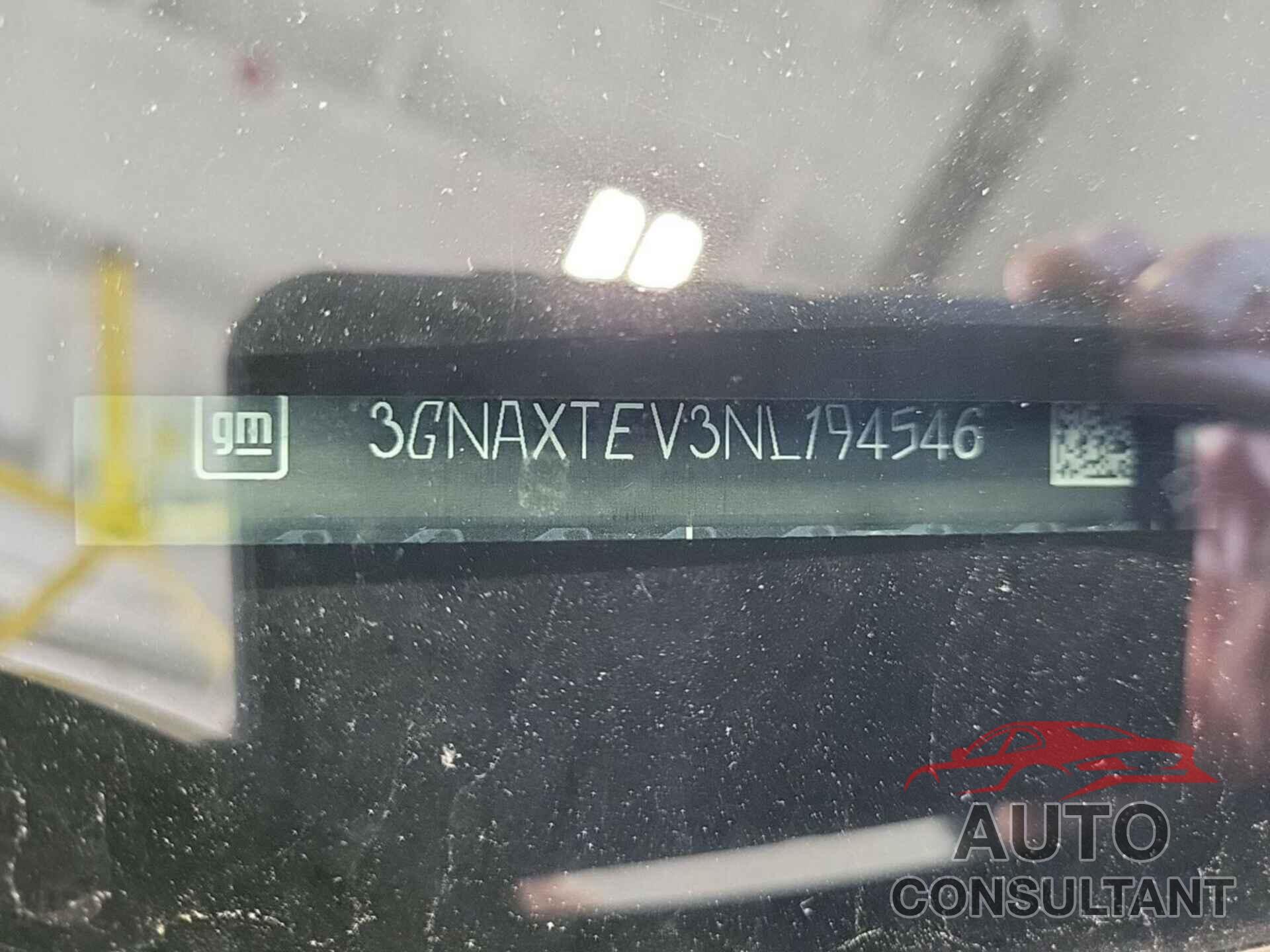 CHEVROLET EQUINOX 2022 - 3GNAXTEV3NL194546