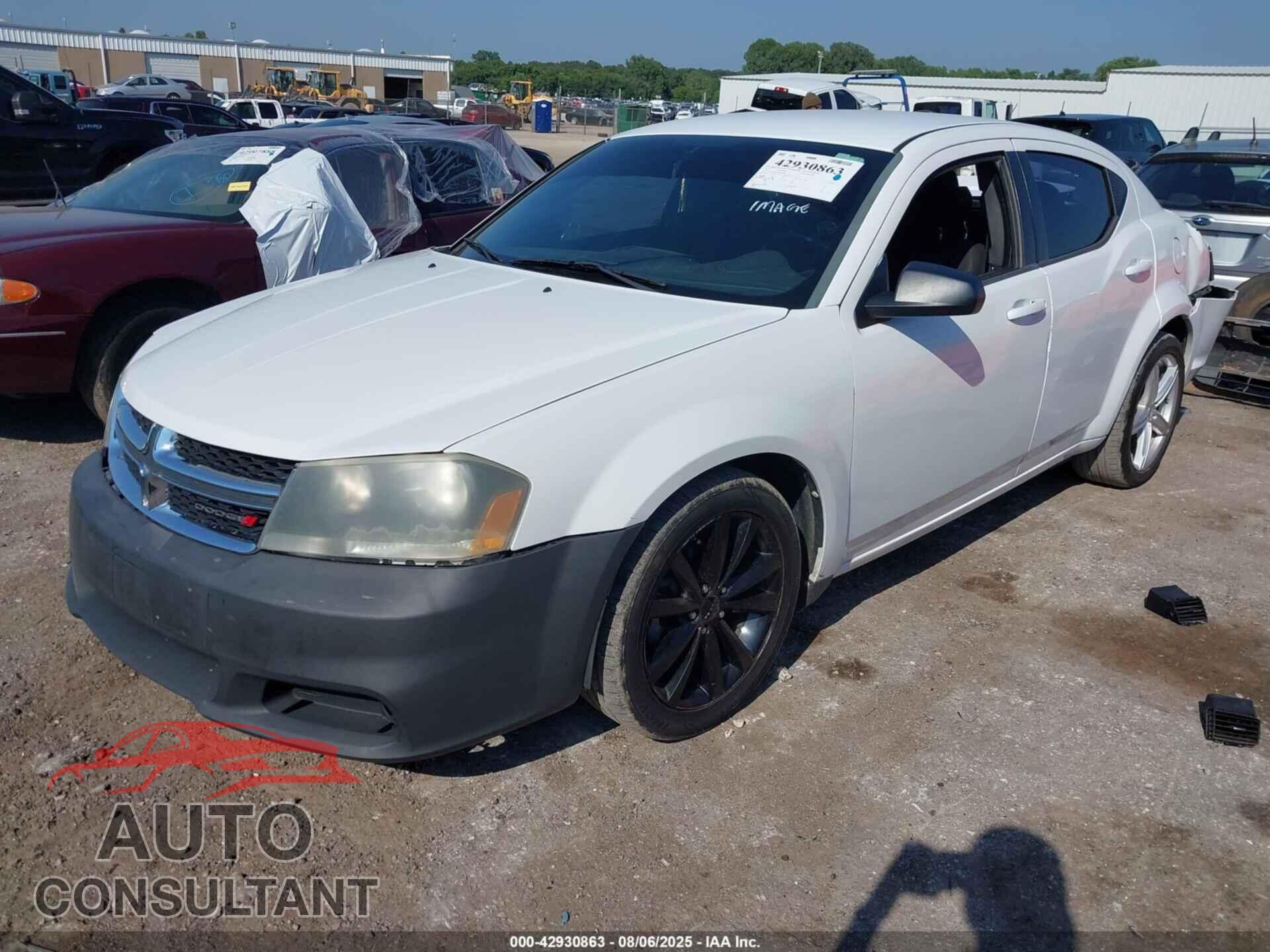 DODGE AVENGER 2013 - 1C3CDZAG4DN750659