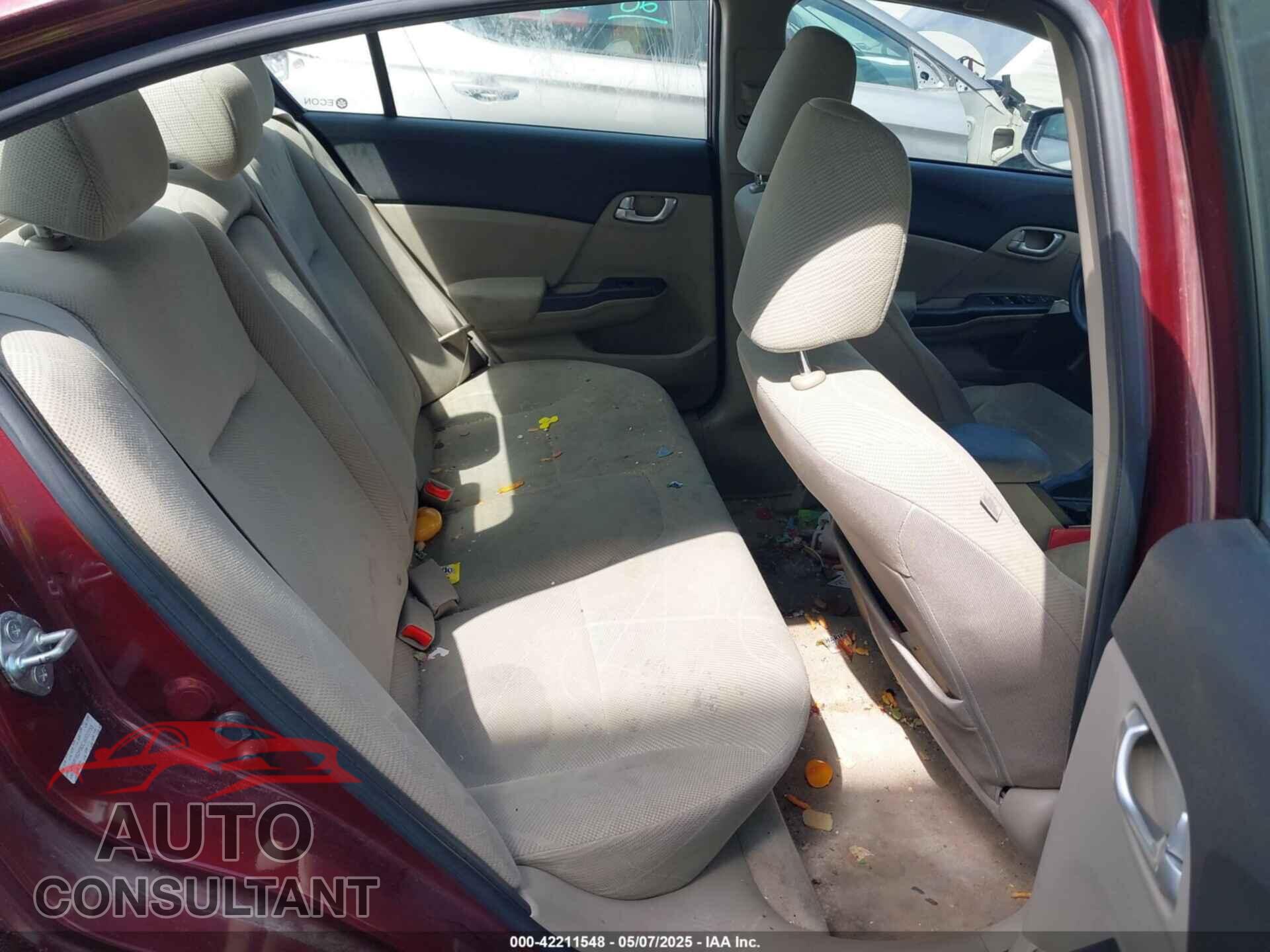 HONDA CIVIC 2012 - JHMFB2F80CS002755