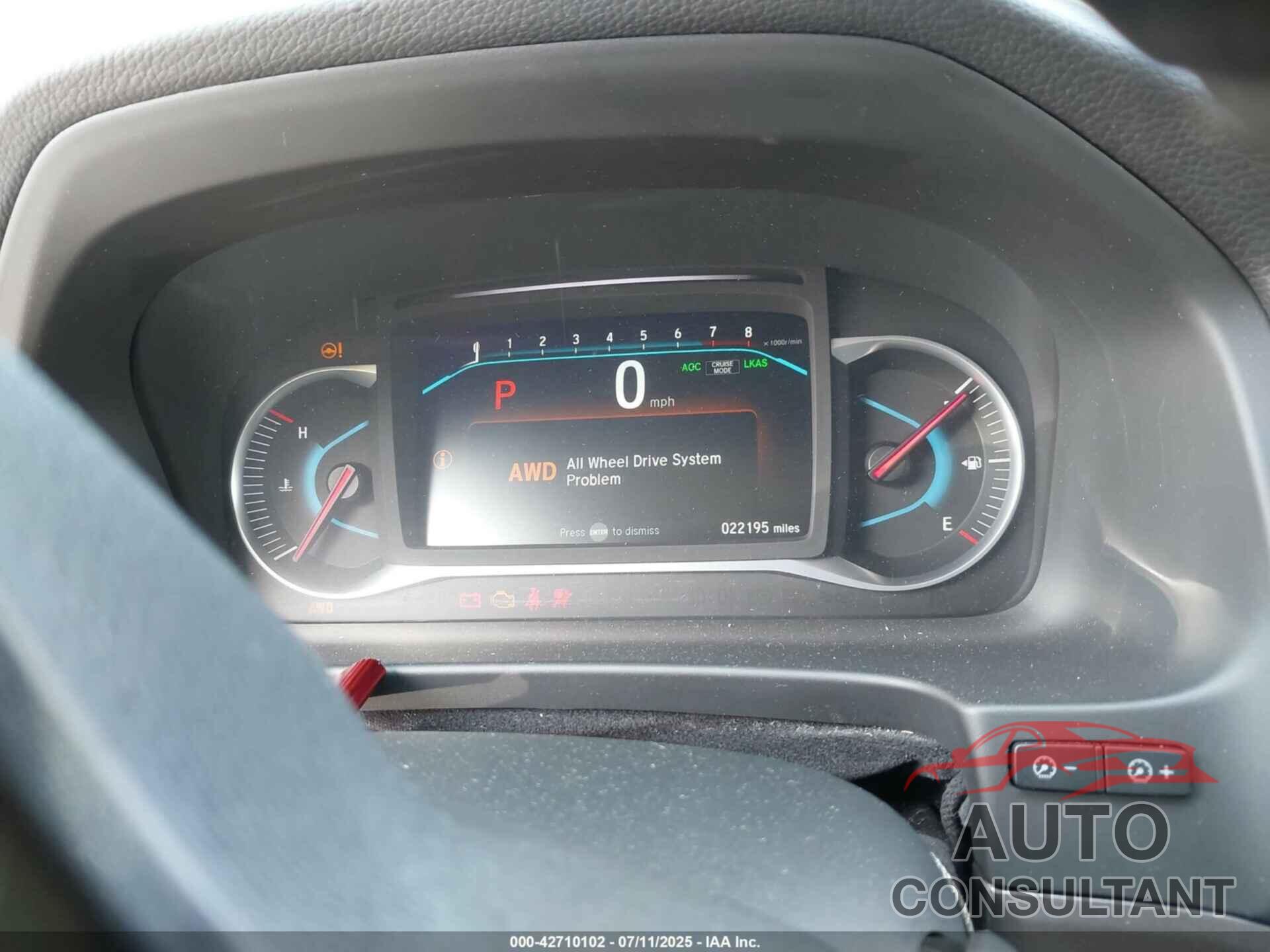 HONDA PILOT 2020 - 5FNYF6H56LB058513