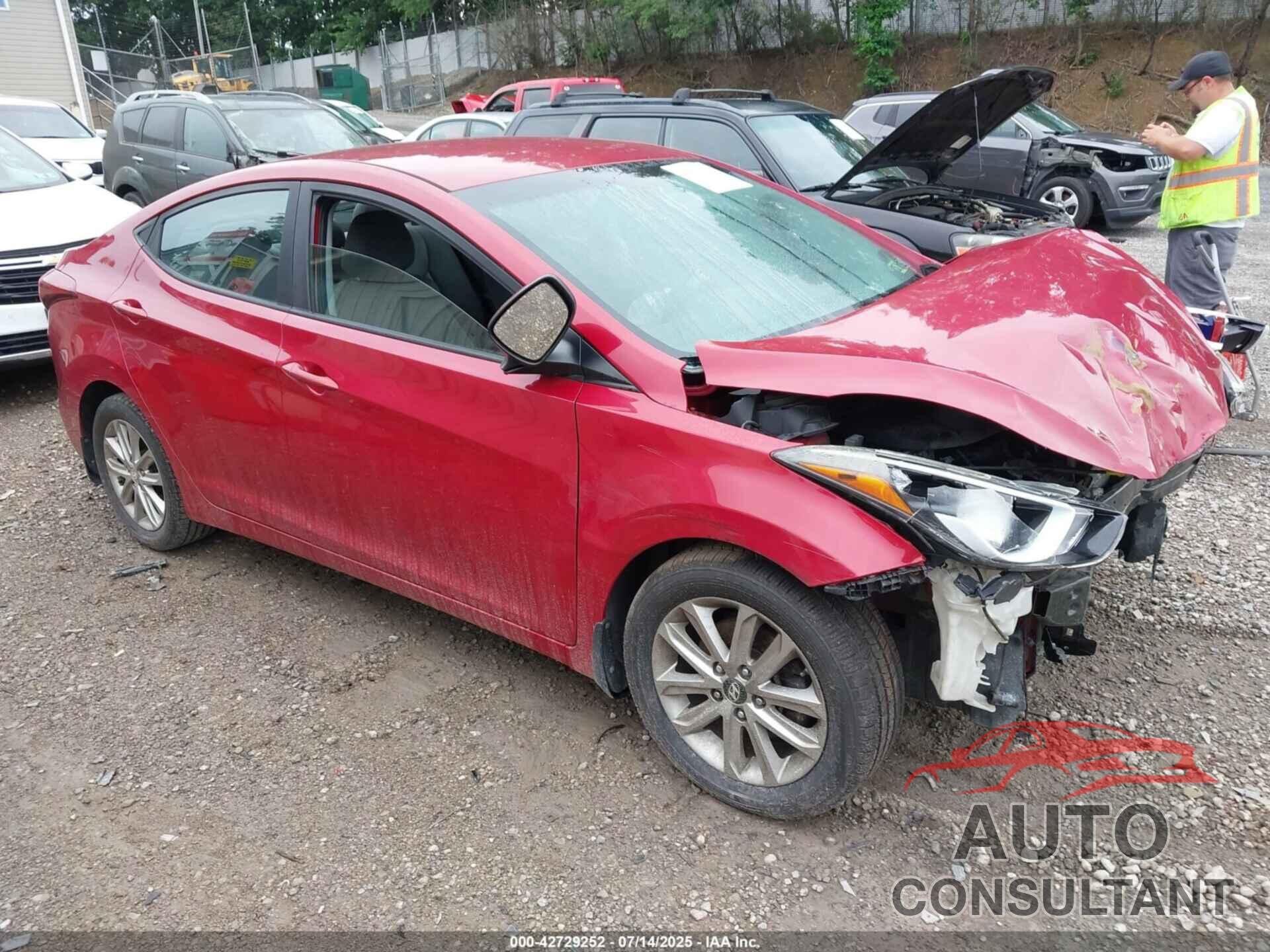 HYUNDAI ELANTRA 2016 - KMHDH4AE4GU544642
