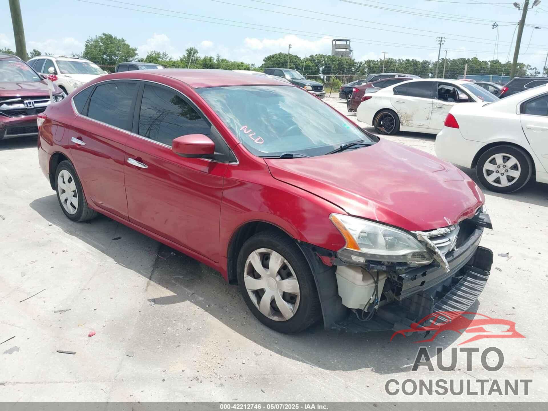 NISSAN SENTRA 2013 - 3N1AB7AP0DL770858