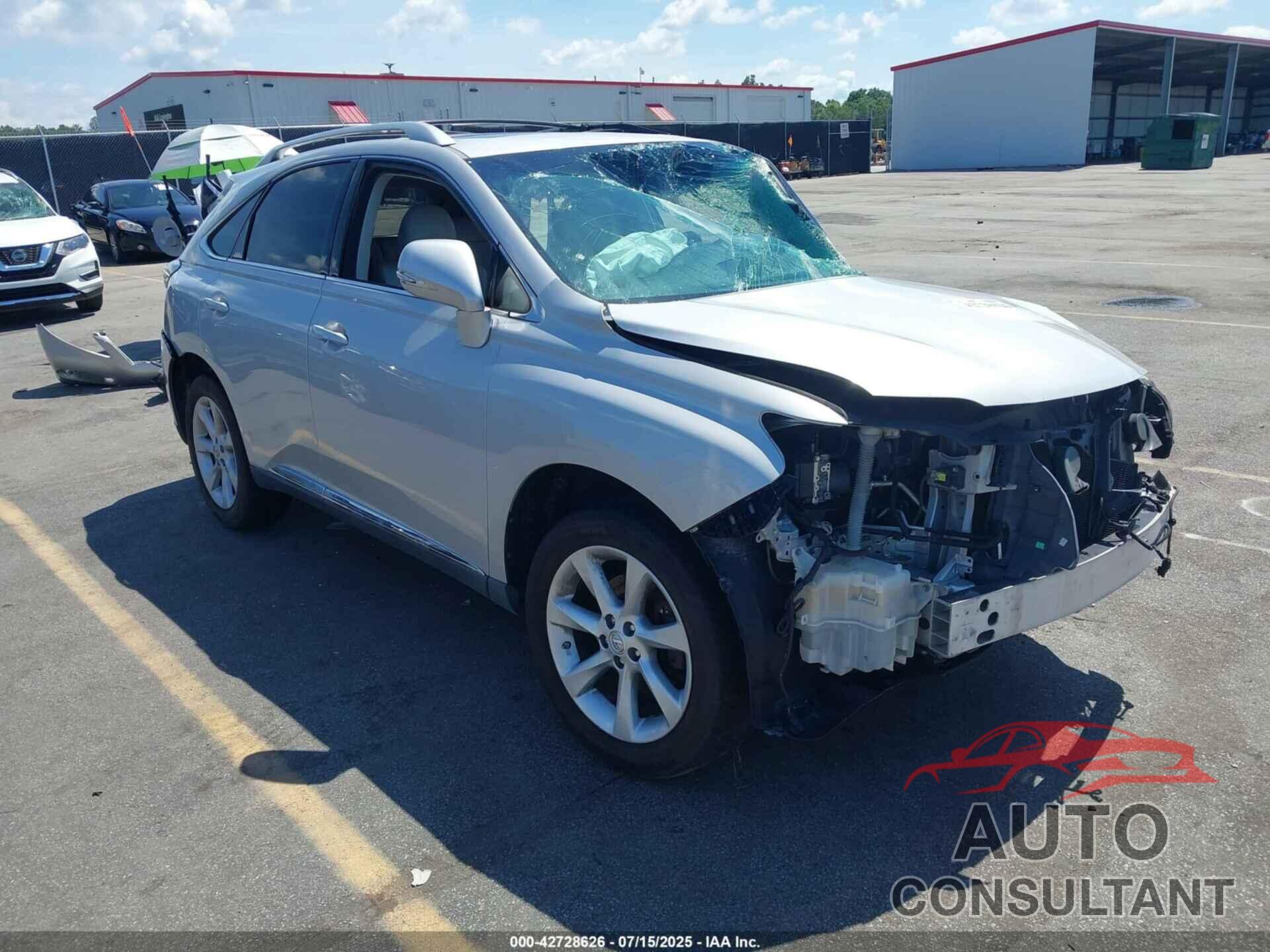 LEXUS RX 350 2010 - 2T2ZK1BA2AC002591