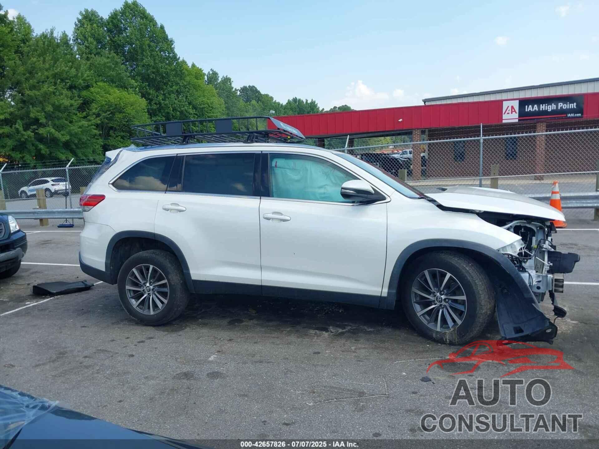 TOYOTA HIGHLANDER 2019 - 5TDKZRFH8KS347575