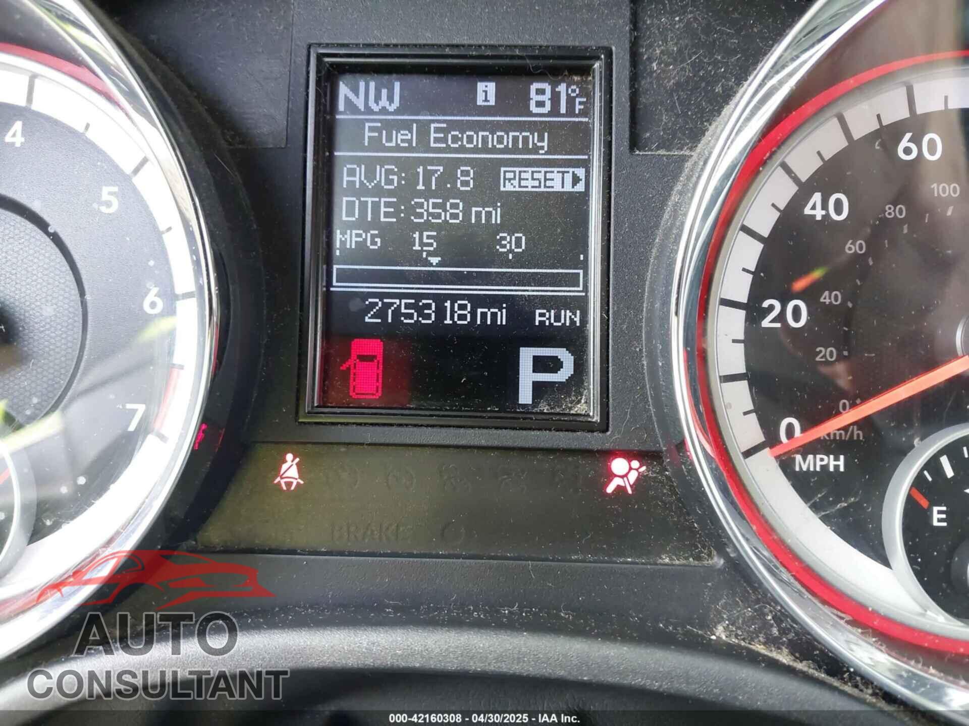 DODGE DURANGO 2011 - 1D4RE3GG0BC733537