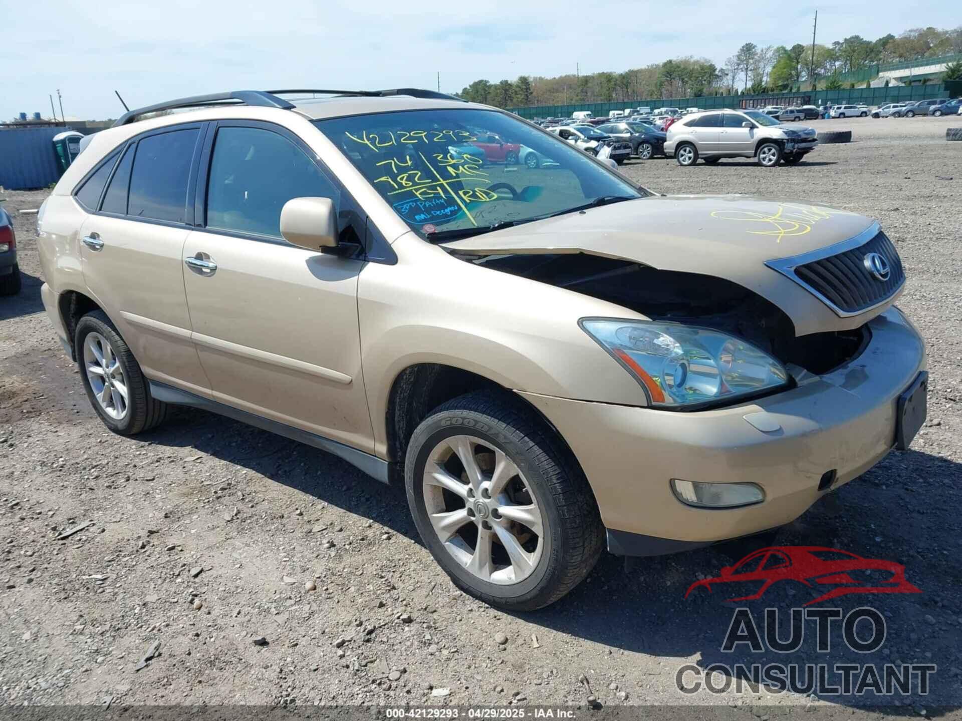 LEXUS RX 350 2009 - 2T2HK31U19C106522