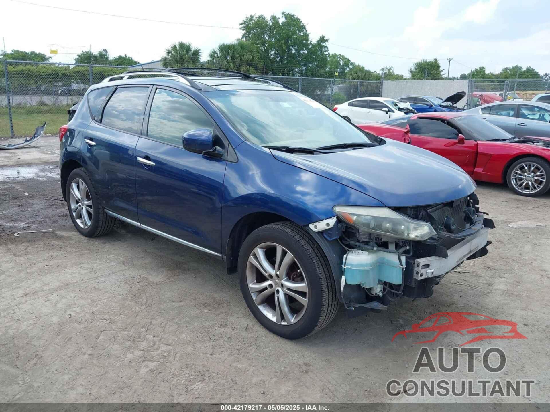 NISSAN MURANO 2009 - JN8AZ18W99W210071