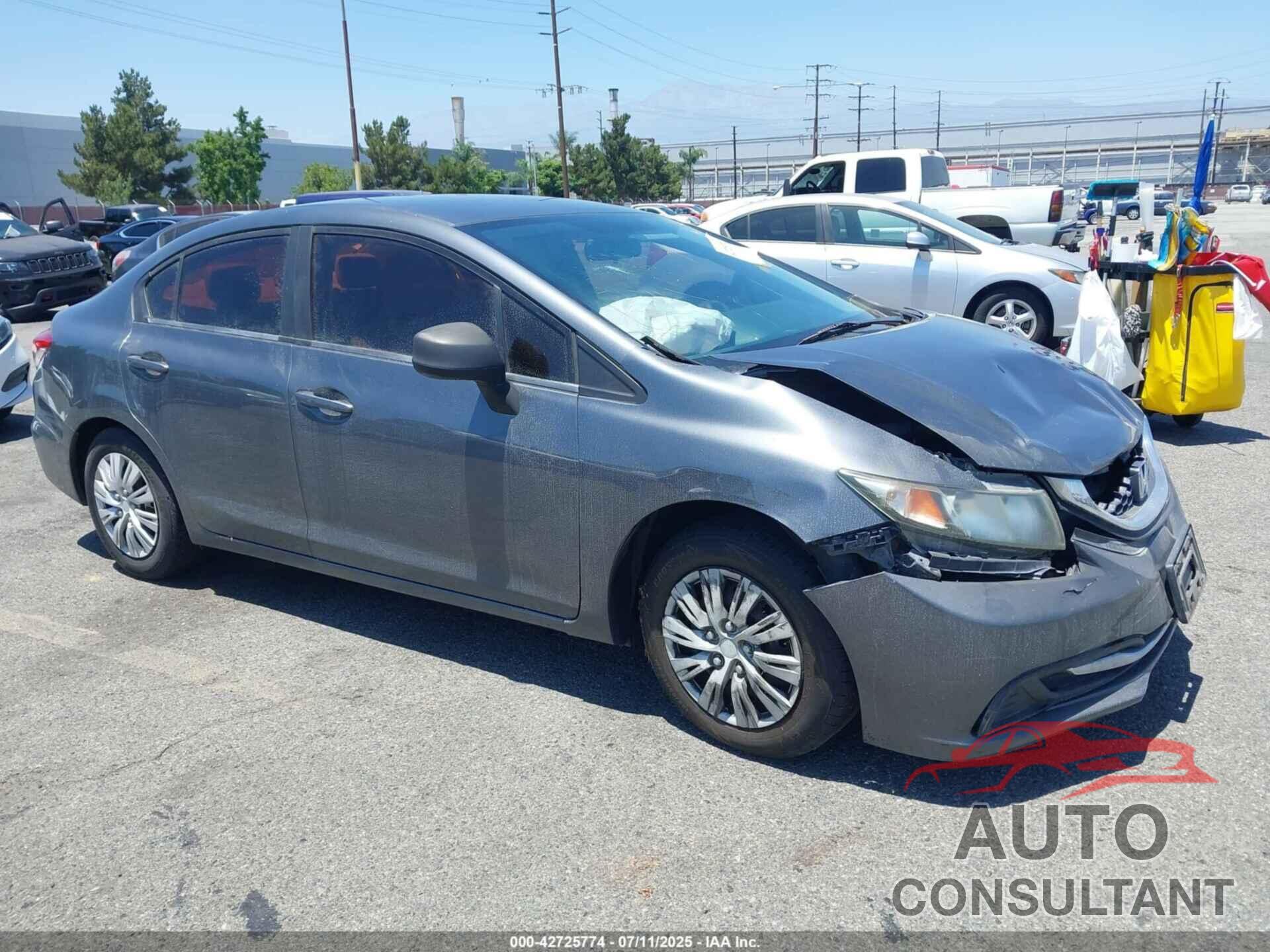 HONDA CIVIC 2013 - 19XFB2F5XDE239524