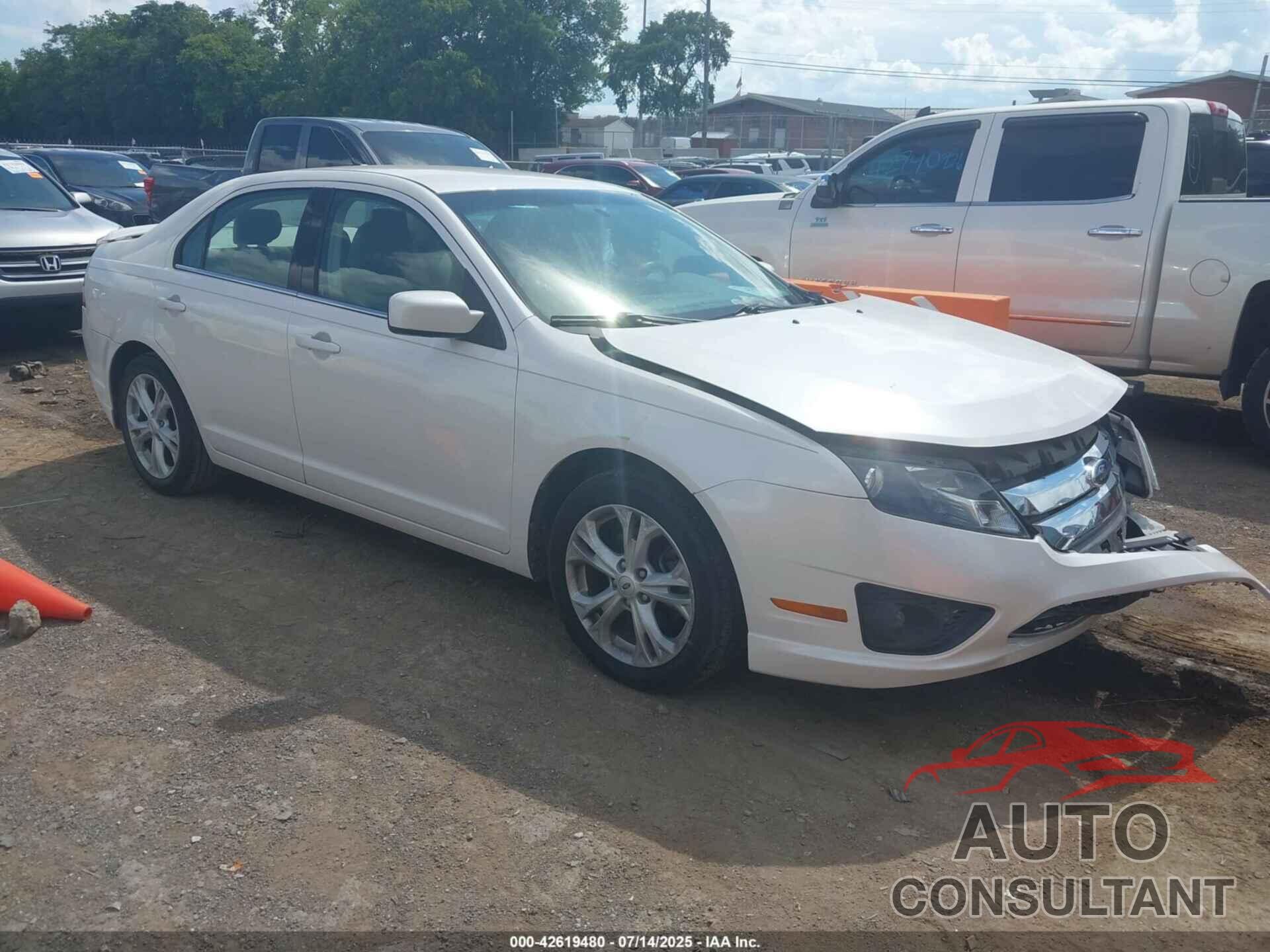 FORD FUSION 2012 - 3FAHP0HG8CR160797