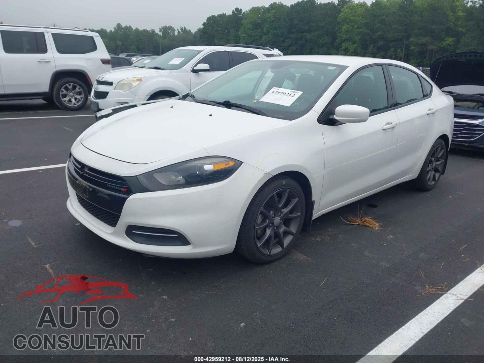 DODGE DART 2016 - 1C3CDFAA6GD767340