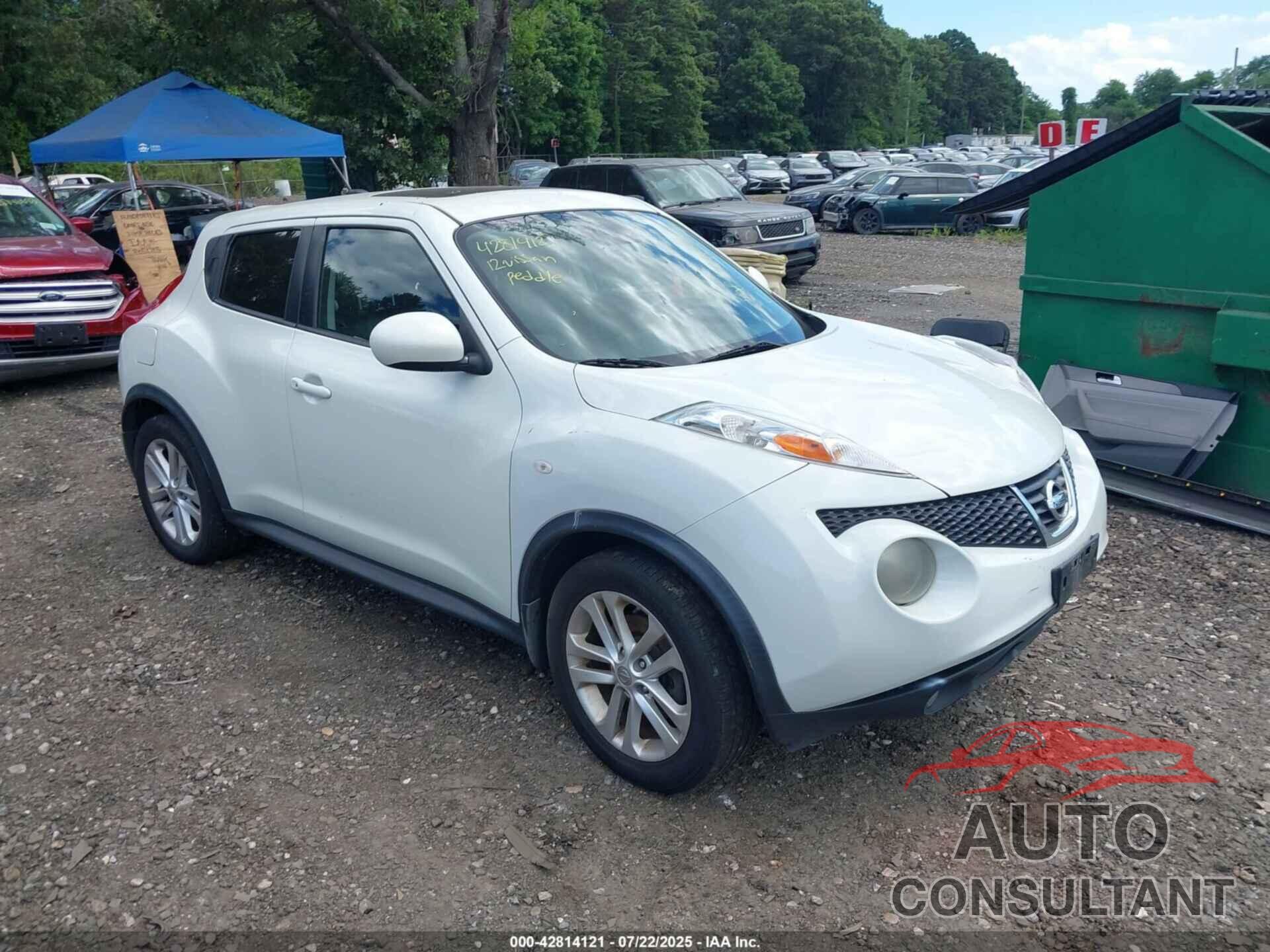 NISSAN JUKE 2012 - JN8AF5MVXCT127805