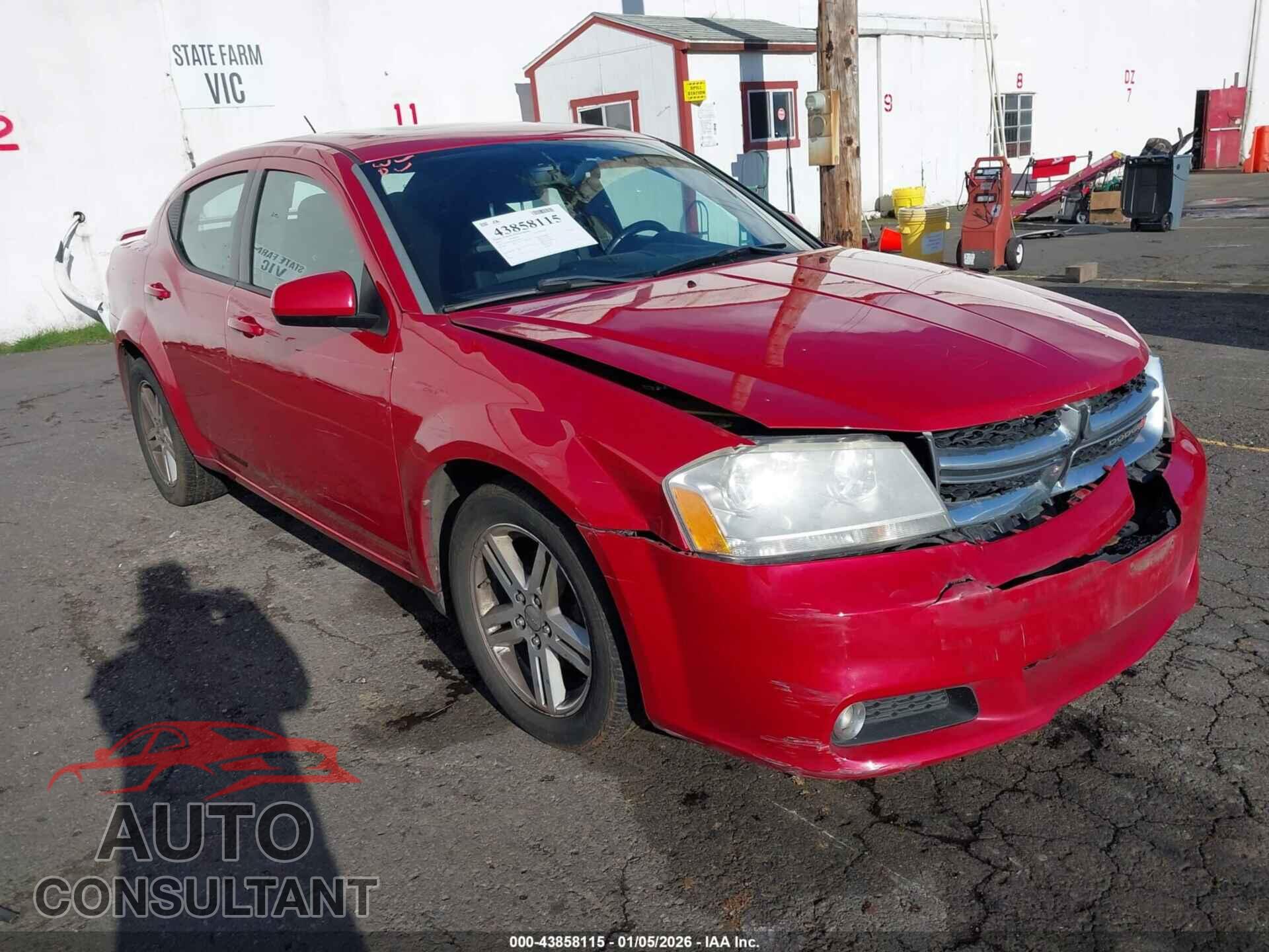 DODGE AVENGER 2013 - 1C3CDZCG5DN526507