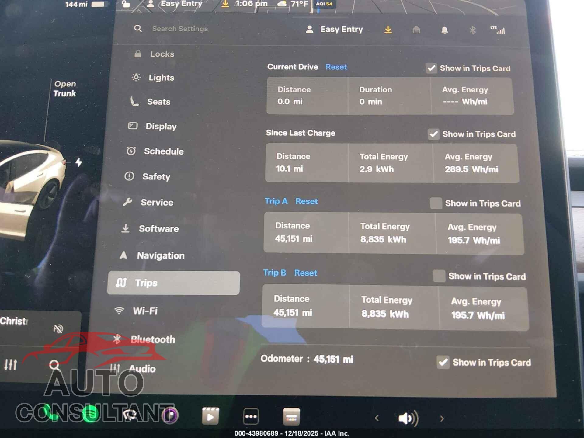 TESLA MODEL 3 2019 - 5YJ3E1EA8KF399380