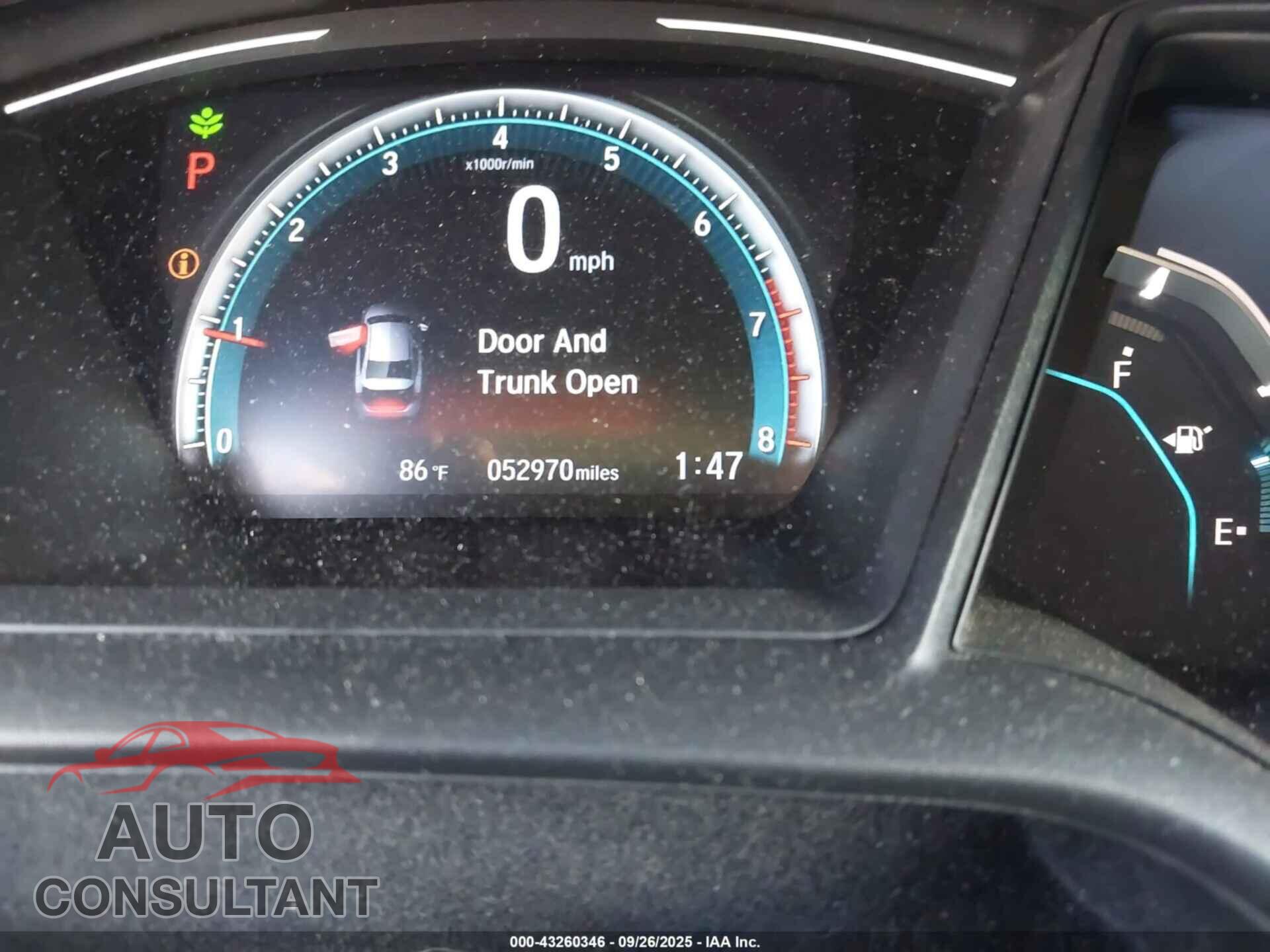HONDA CIVIC 2019 - 2HGFC2F63KH527605