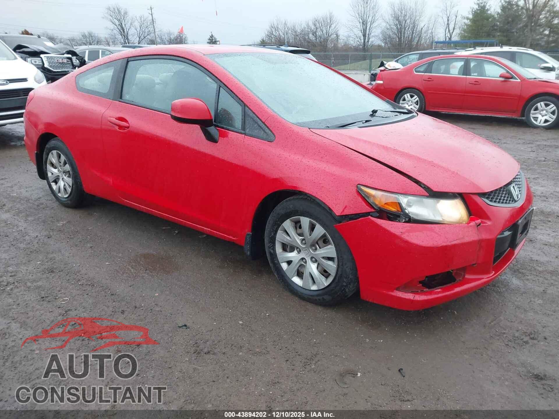HONDA CIVIC 2012 - 2HGFG3B52CH552035