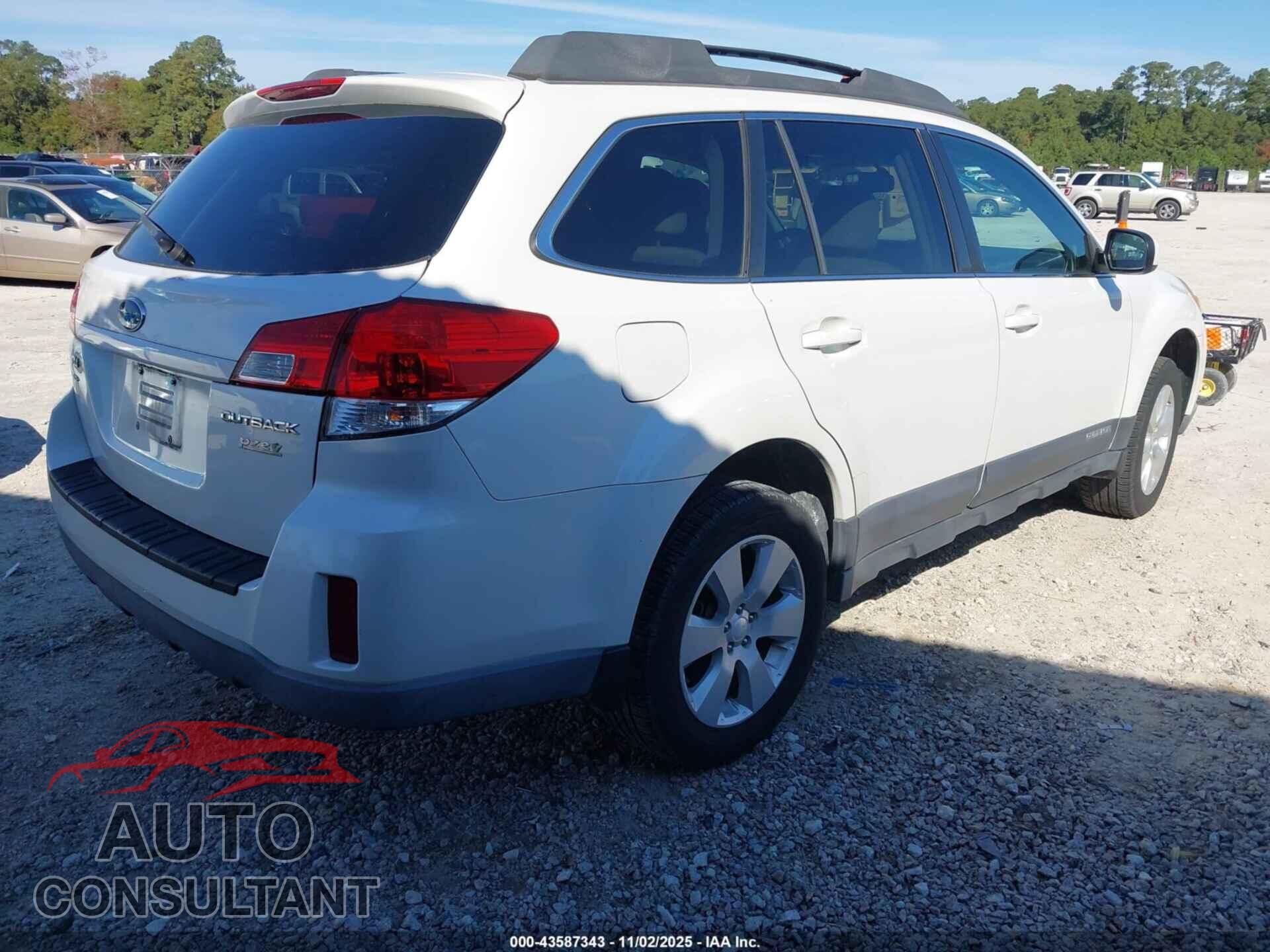 SUBARU OUTBACK 2011 - 4S4BRBCC2B3441030