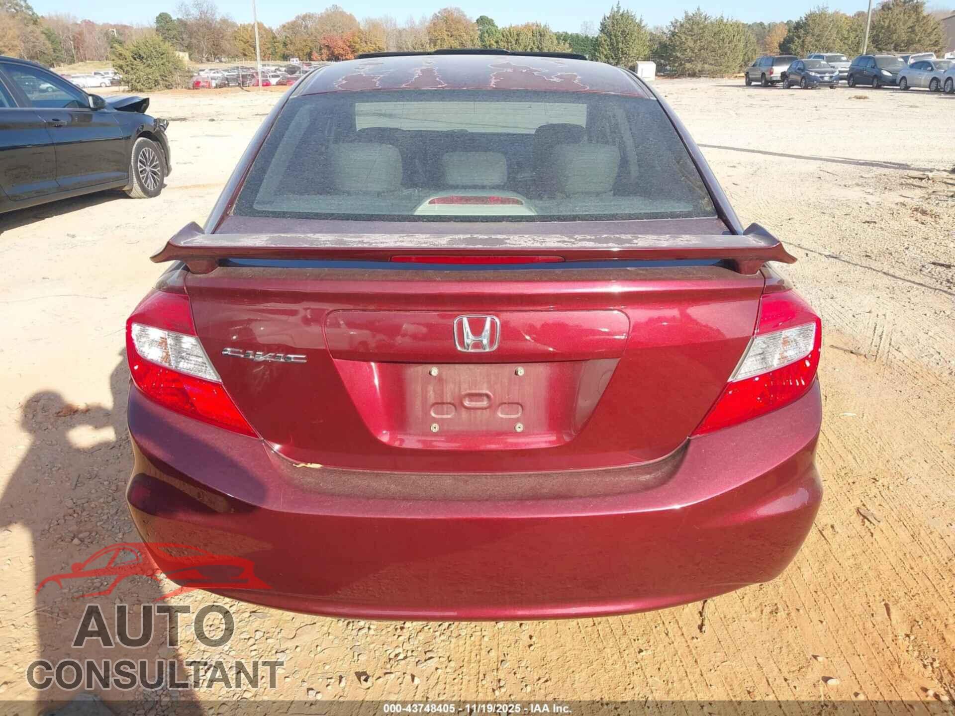 HONDA CIVIC 2012 - 2HGFB2F92CH548749