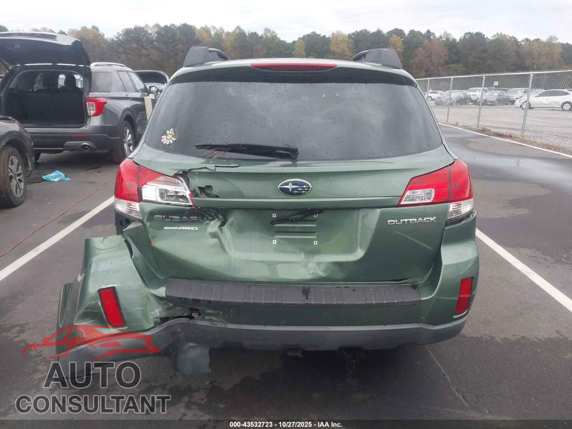 SUBARU OUTBACK 2011 - 4S4BRBCC9B3344049