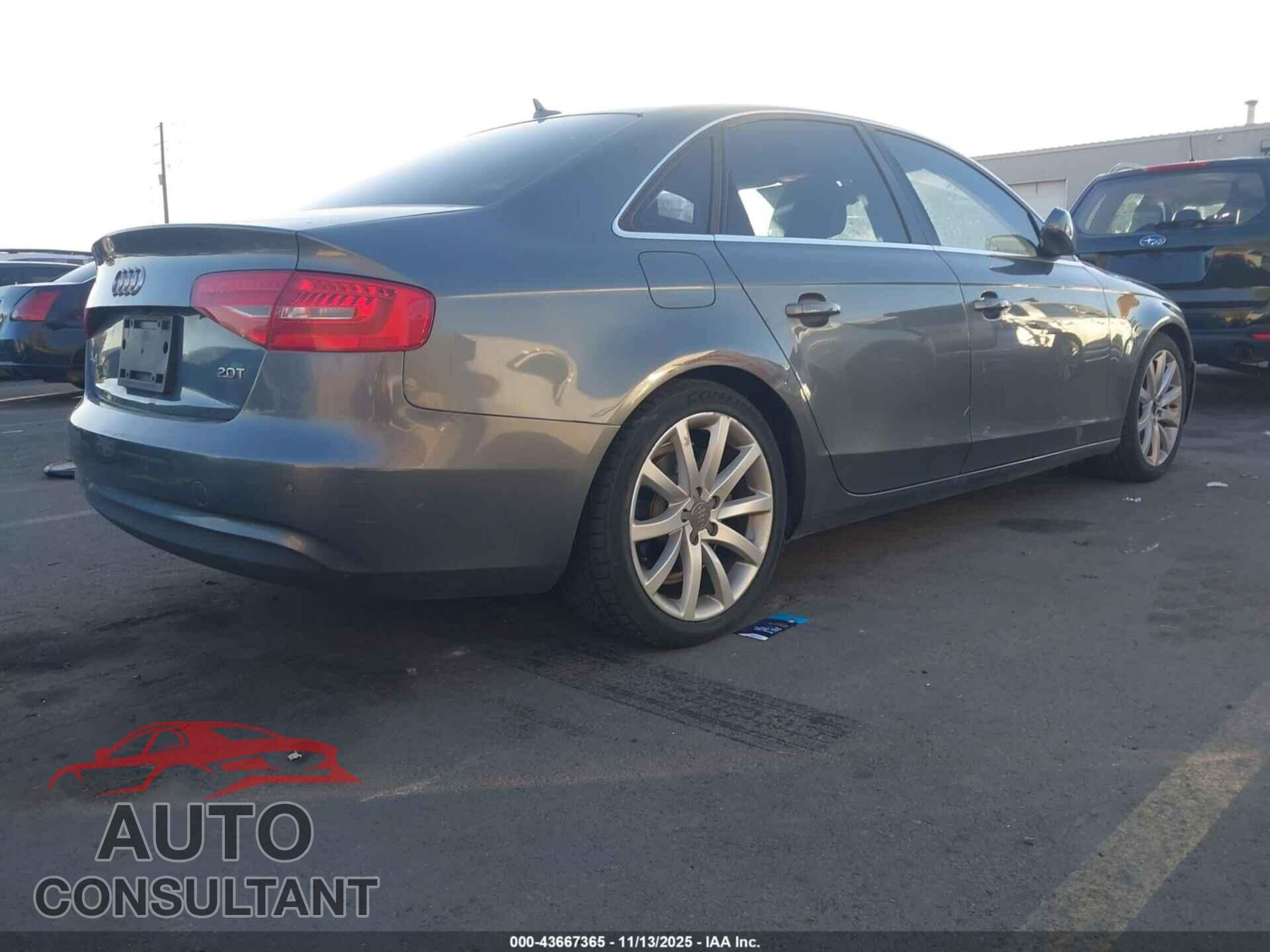 AUDI A4 2013 - WAUEFBFL6DN023287