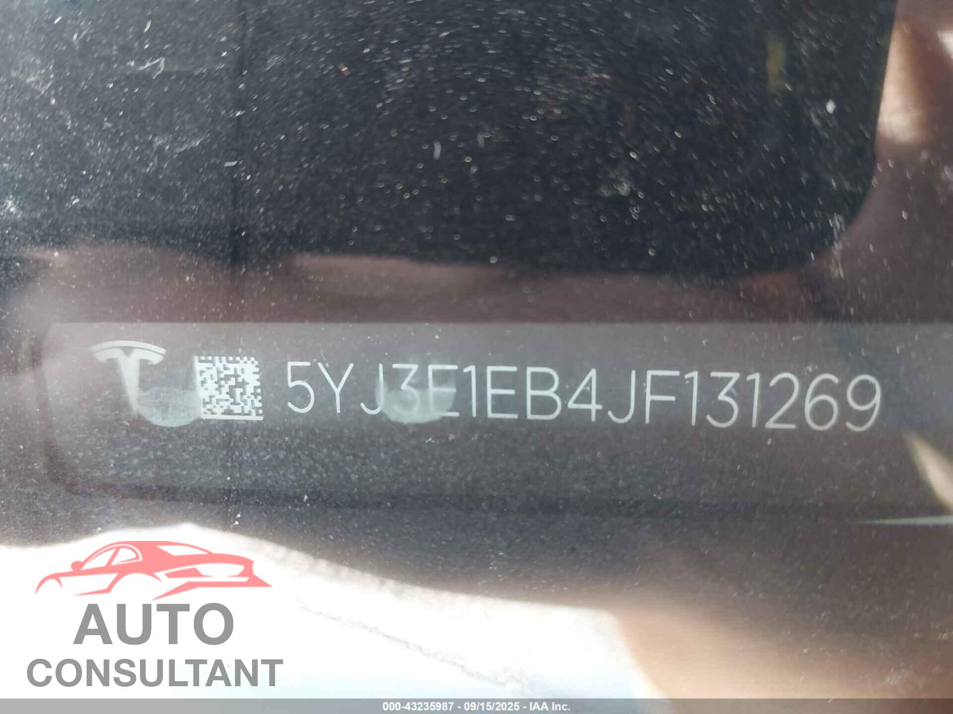 TESLA MODEL 3 2018 - 5YJ3E1EB4JF131269
