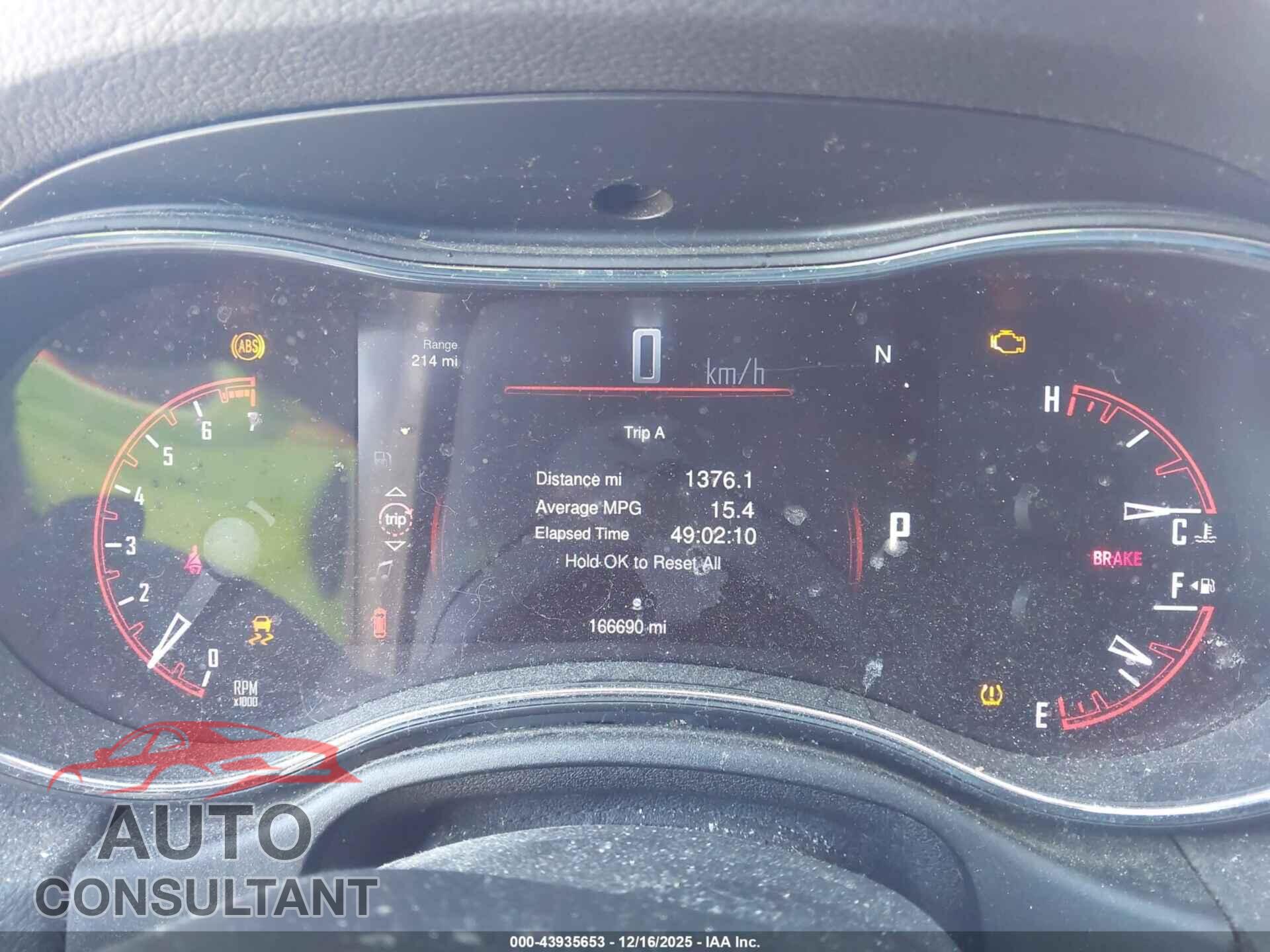 DODGE DURANGO 2015 - 1C4RDHAG3FC709065