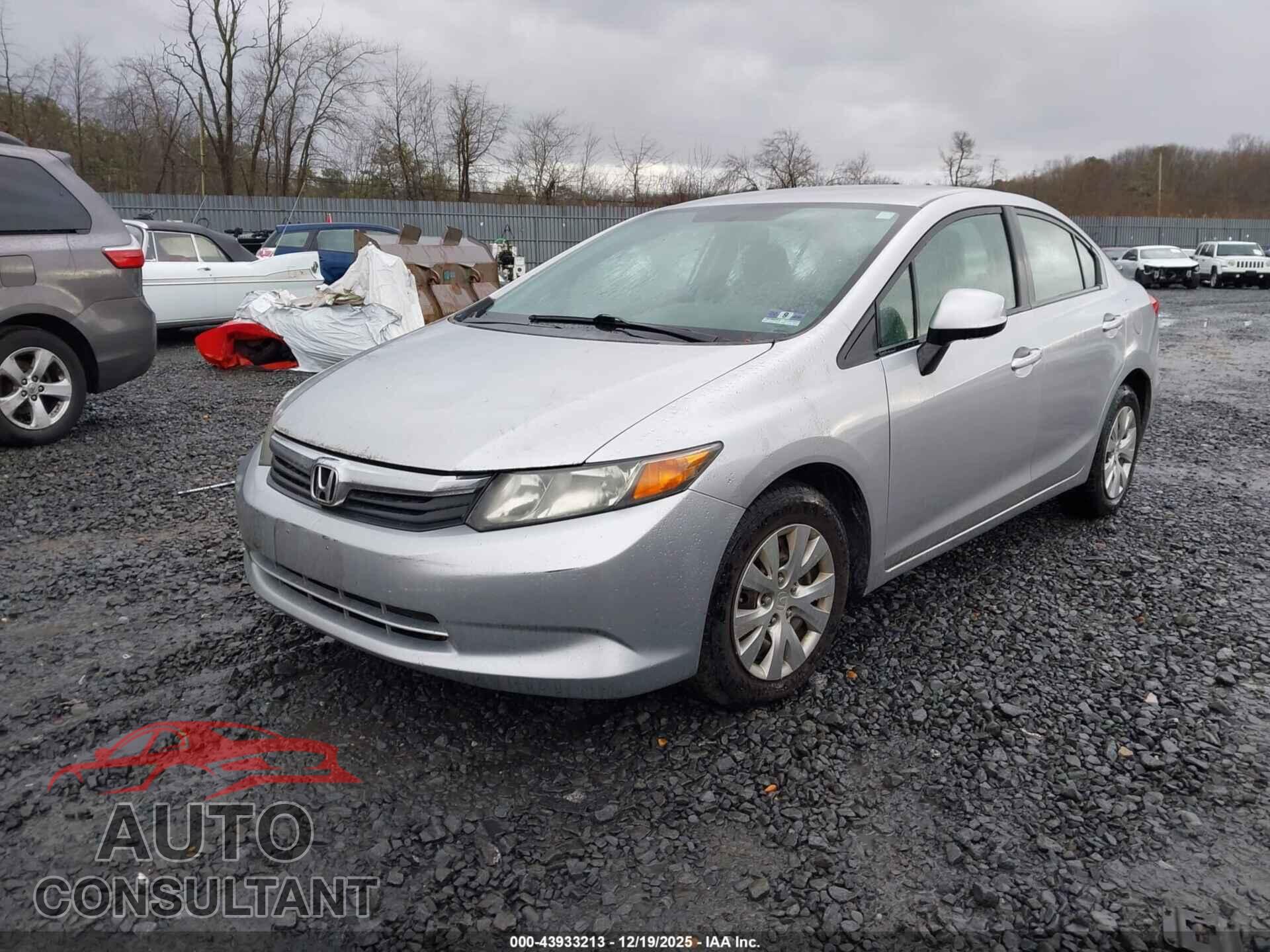 HONDA CIVIC 2012 - 19XFB2F57CE308152