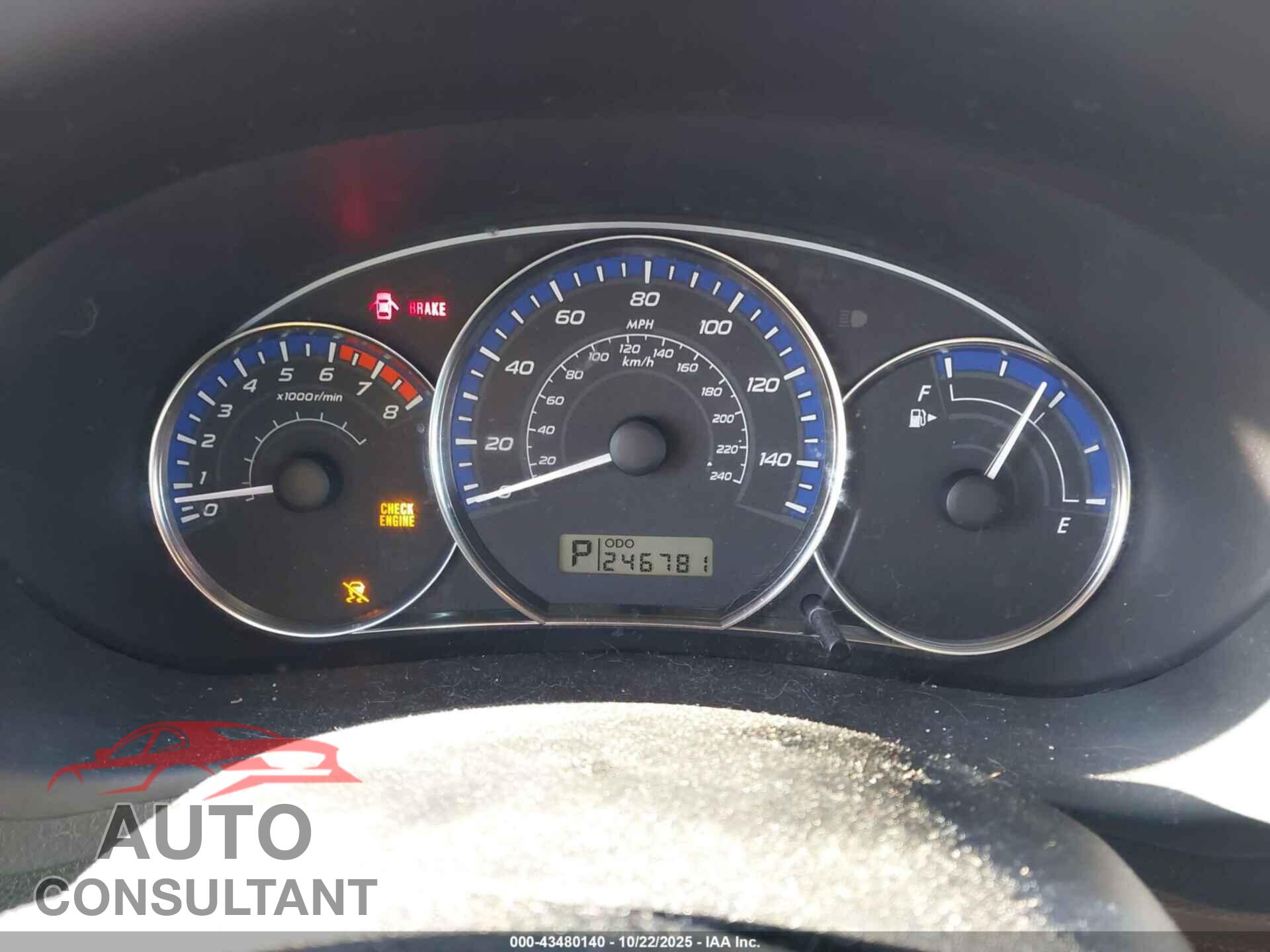 SUBARU FORESTER 2010 - JF2SH6BC3AH794217