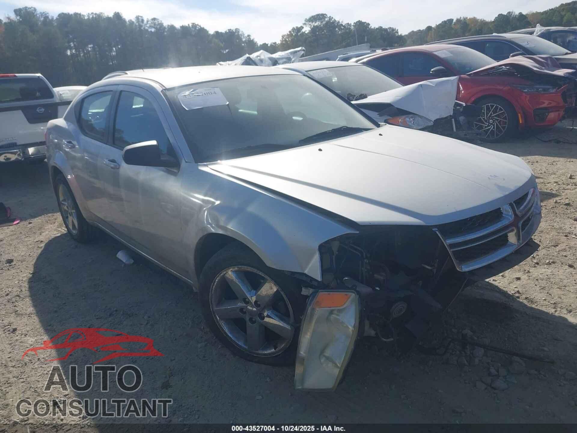 DODGE AVENGER 2012 - 1C3CDZAB2CN259395