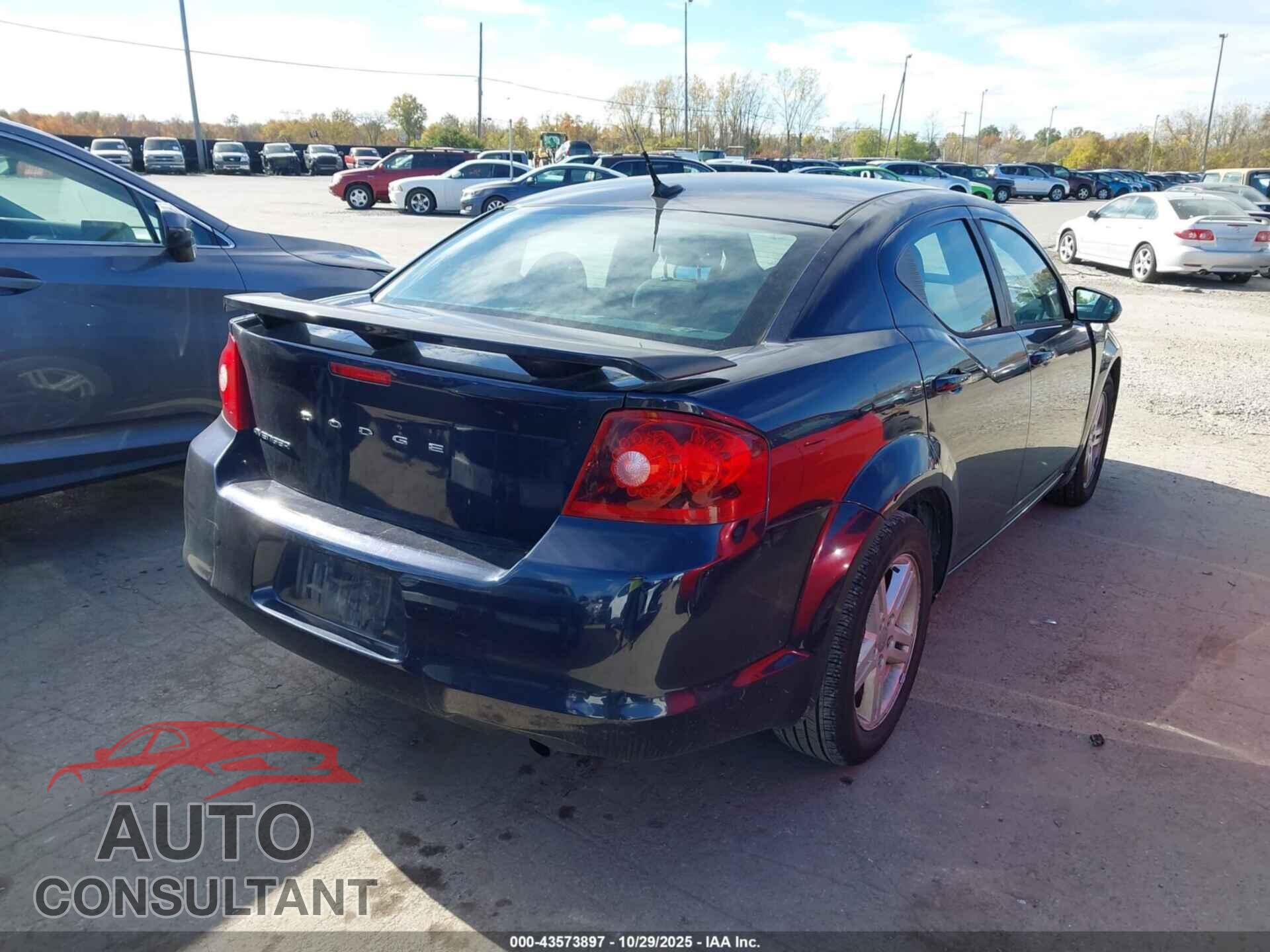DODGE AVENGER 2012 - 1C3CDZCBXCN159073