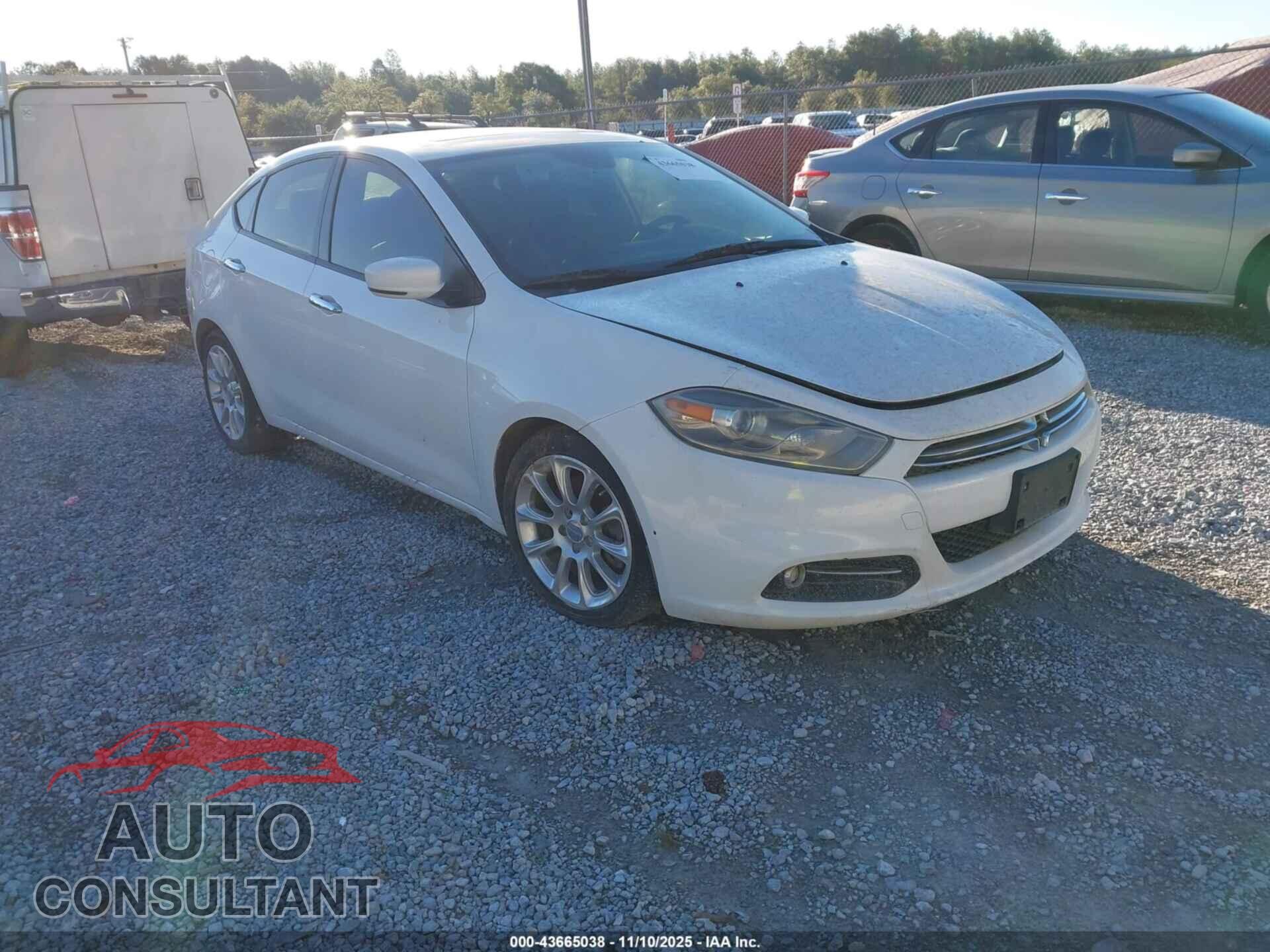 DODGE DART 2015 - 1C3CDFCBXFD277665