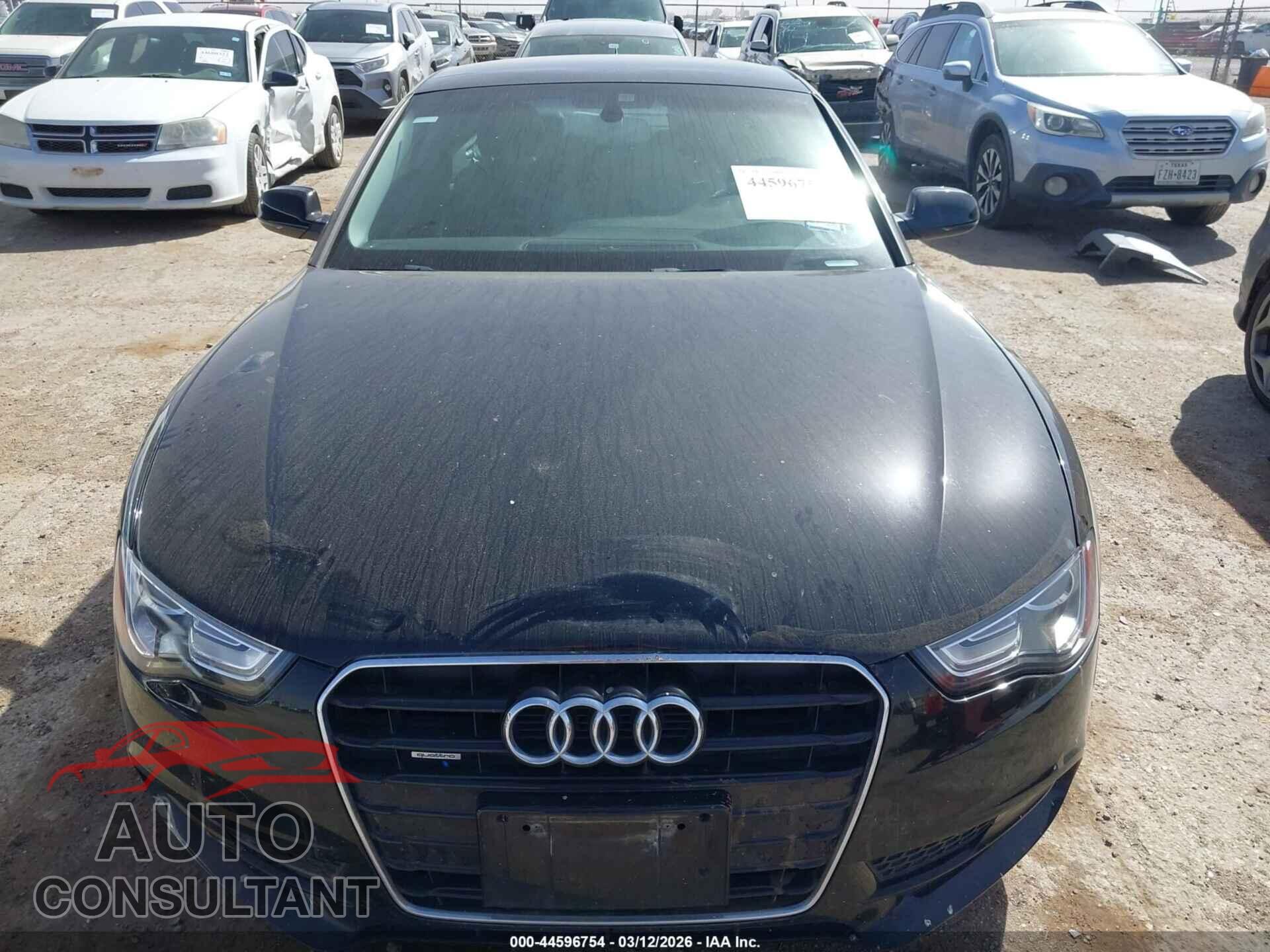 AUDI A5 2013 - WAULFAFR9DA034040